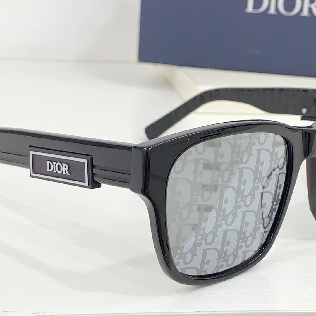 Dior DiorB23 S1I Black Rectangular Sunglasses  - EUR FASHION