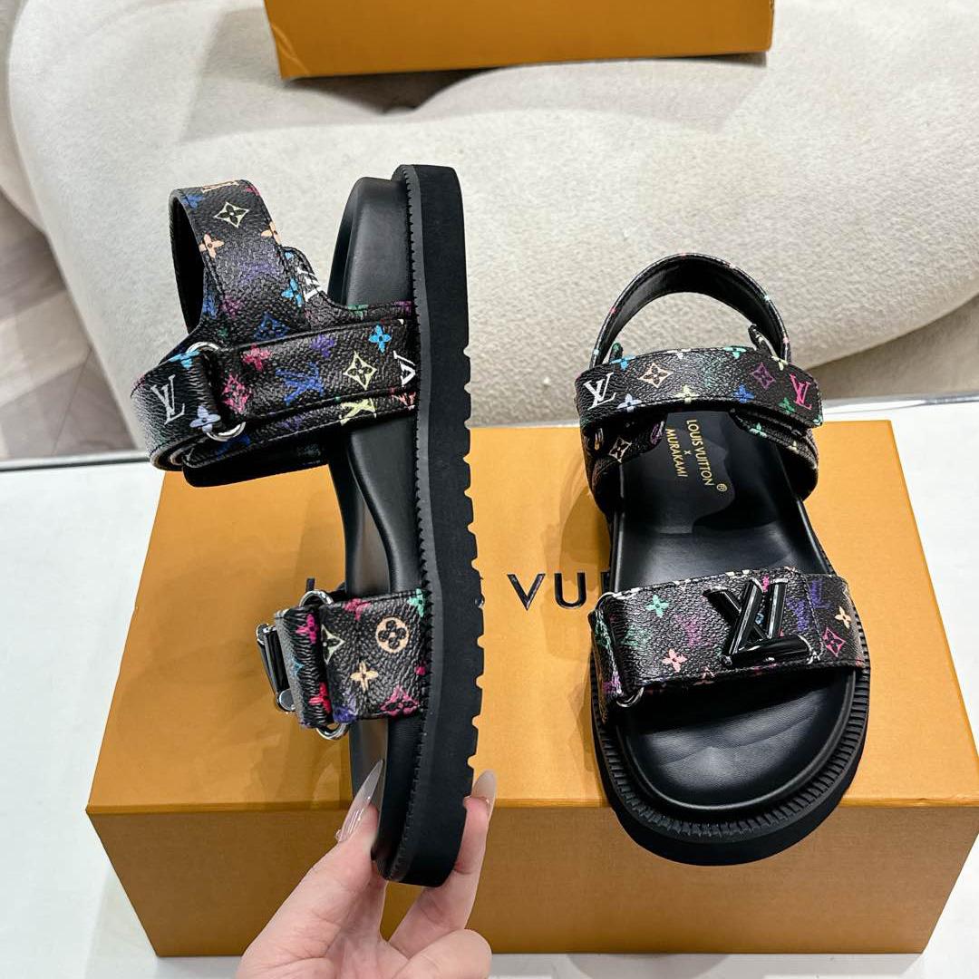 Louis Vuitton LV x TM LV Sunset Flat Comfort Sandal   1AGXFD - EUR FASHION