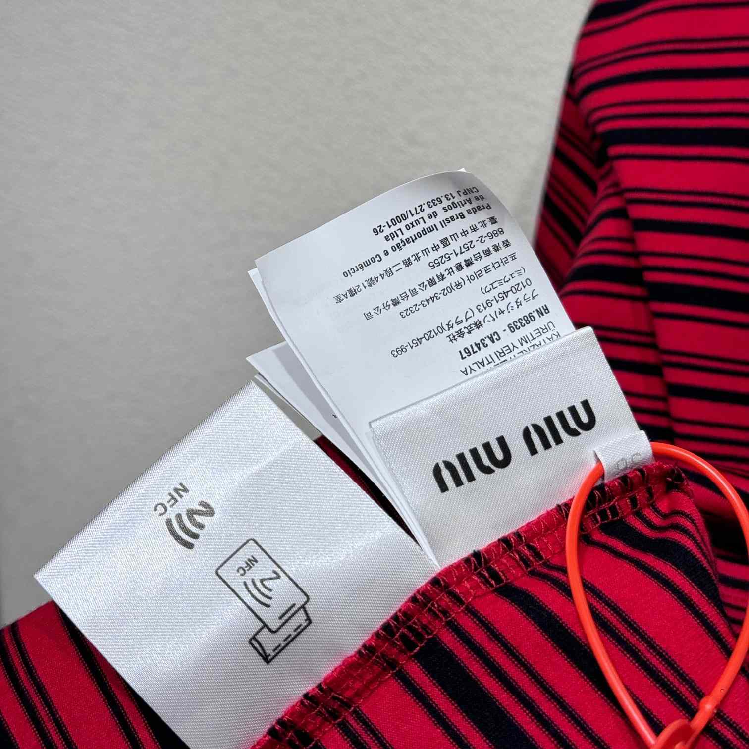 Miu Miu Long-sleeved Cotton Jersey T-shirt - EUR FASHION