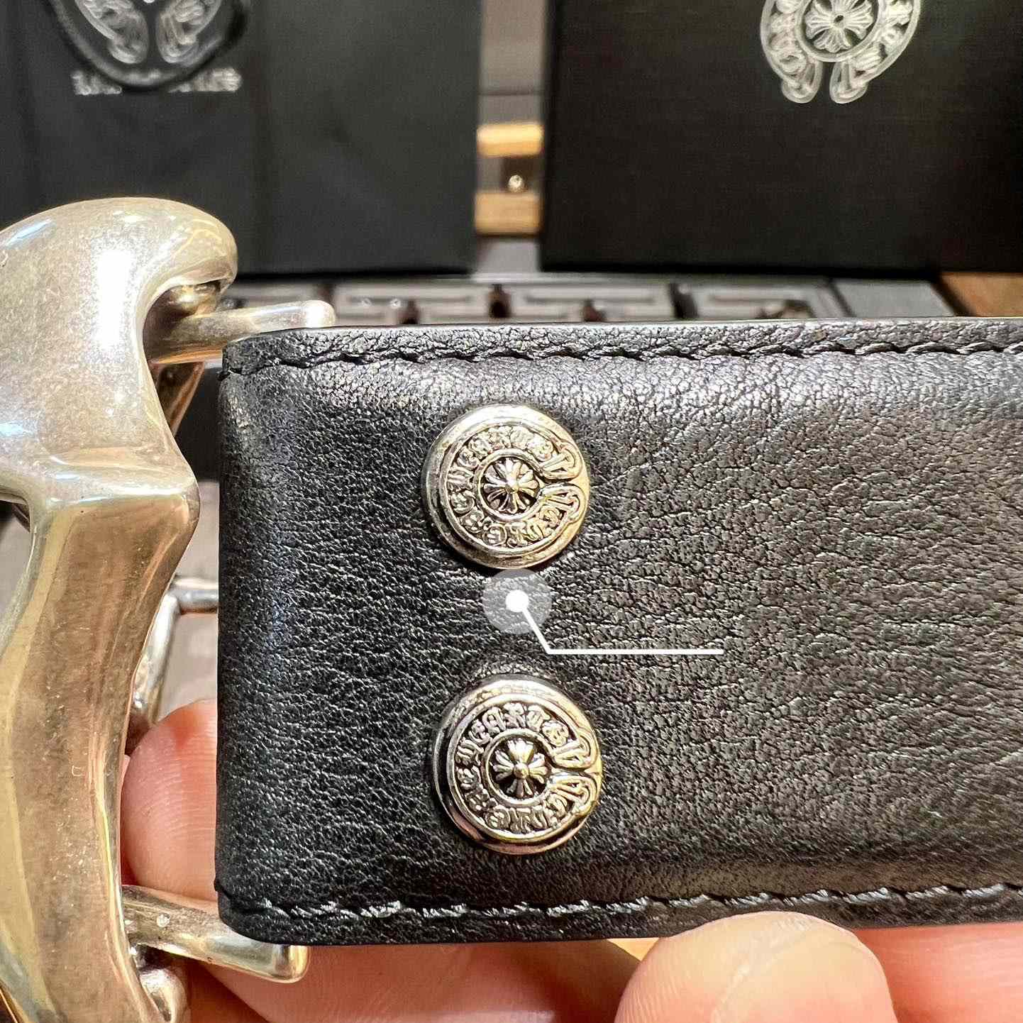 Chrome Hearts Rolling Stones Studded Belt & Buckle - EUR FASHION