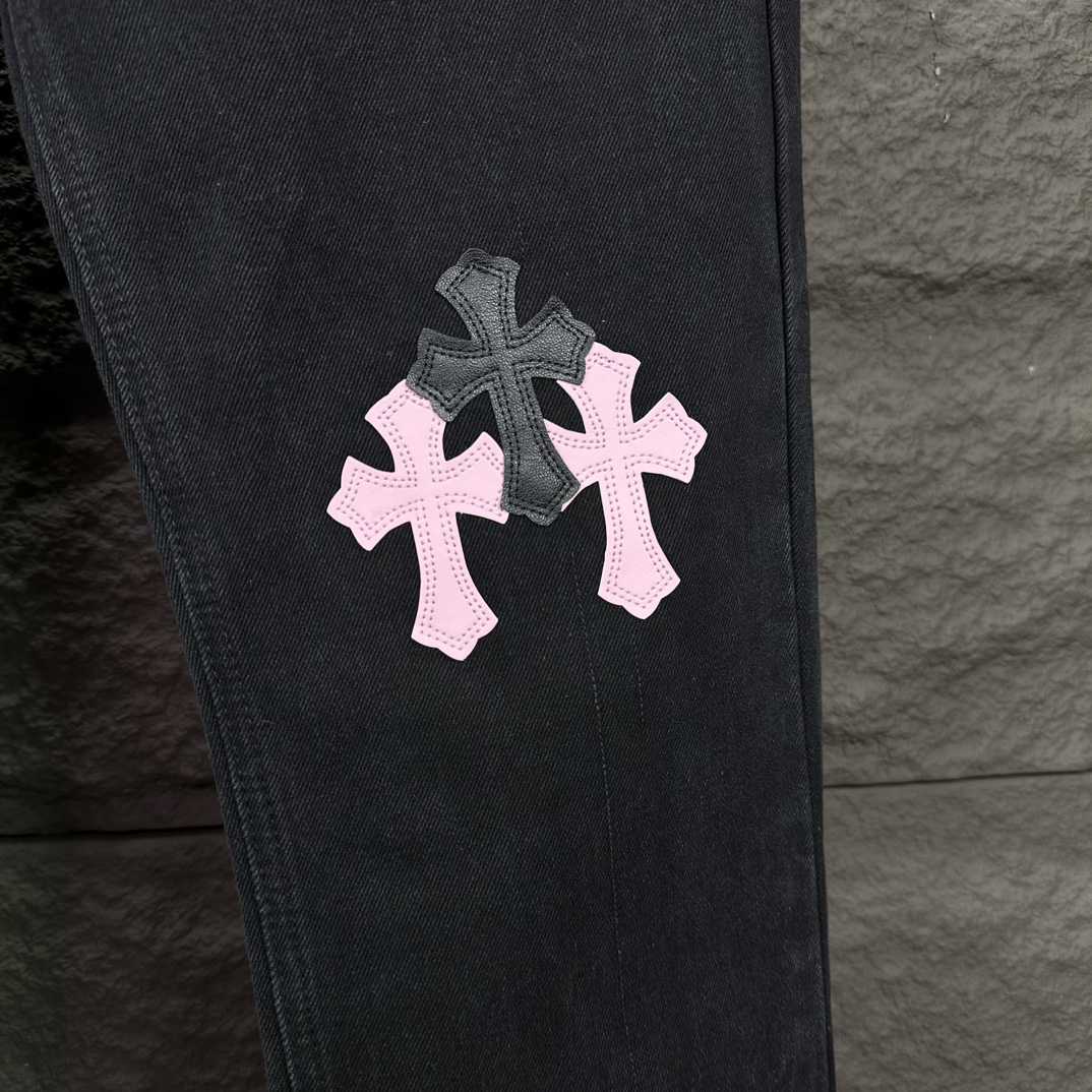 Chrome Hearts Straight Leg Jeans - EUR FASHION