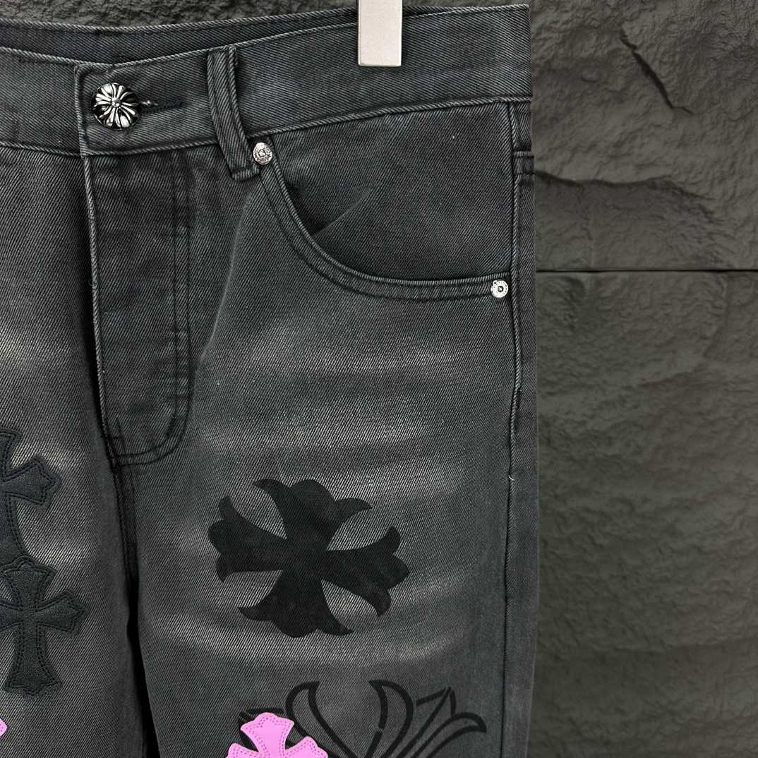 Chrome Hearts Straight Leg Jeans - EUR FASHION