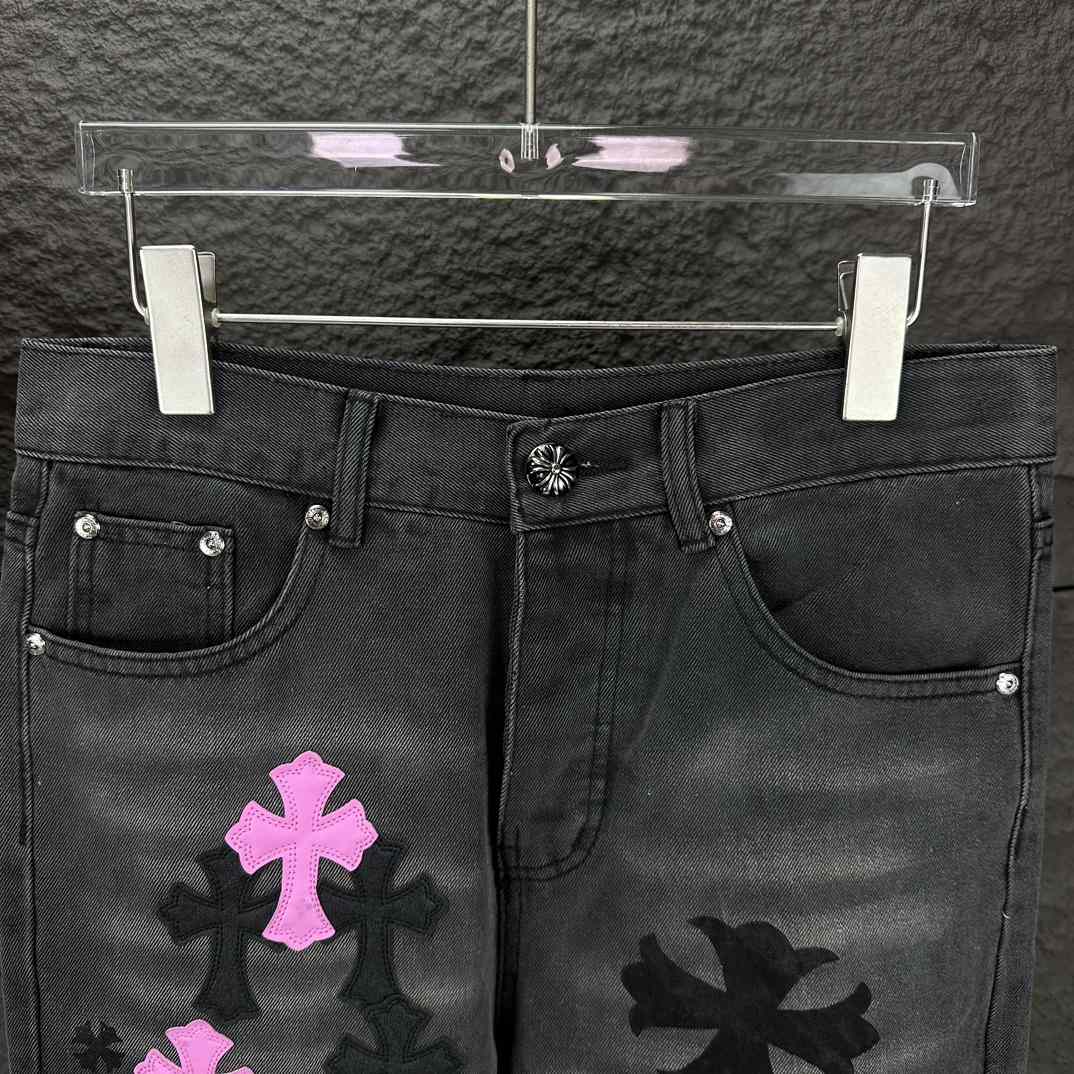 Chrome Hearts Straight Leg Jeans - EUR FASHION