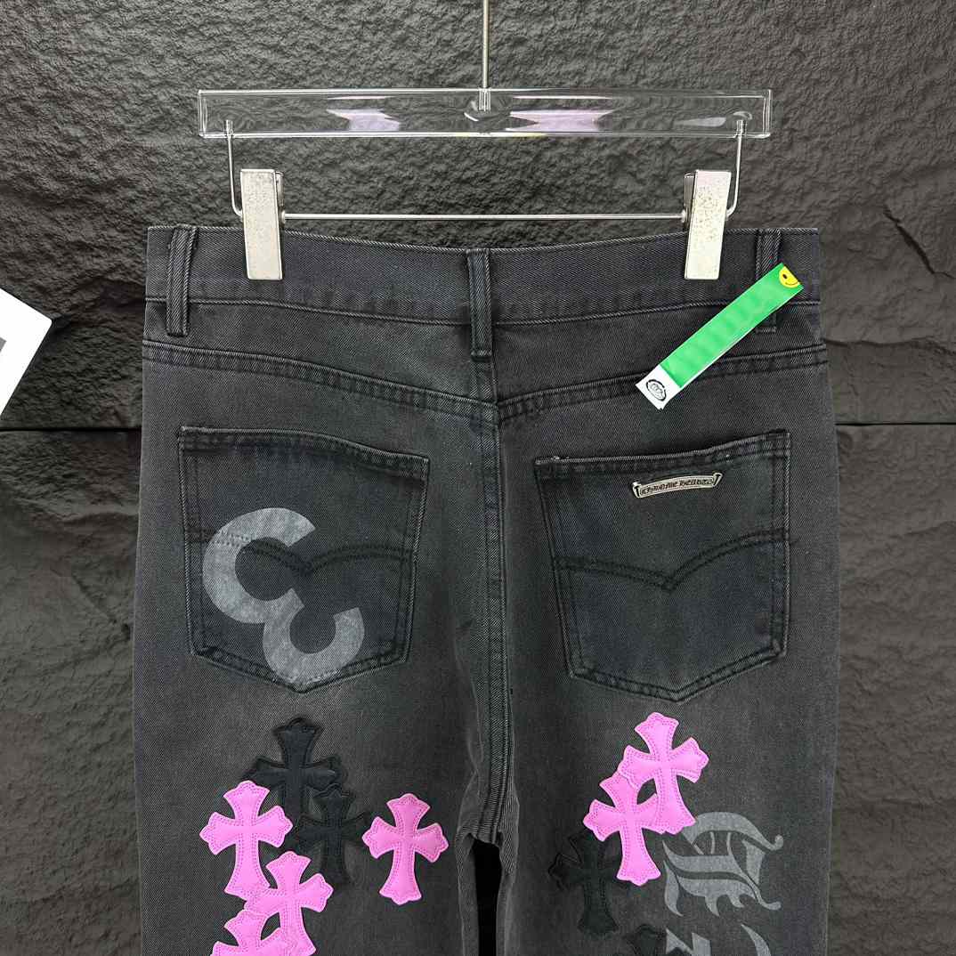 Chrome Hearts Straight Leg Jeans - EUR FASHION