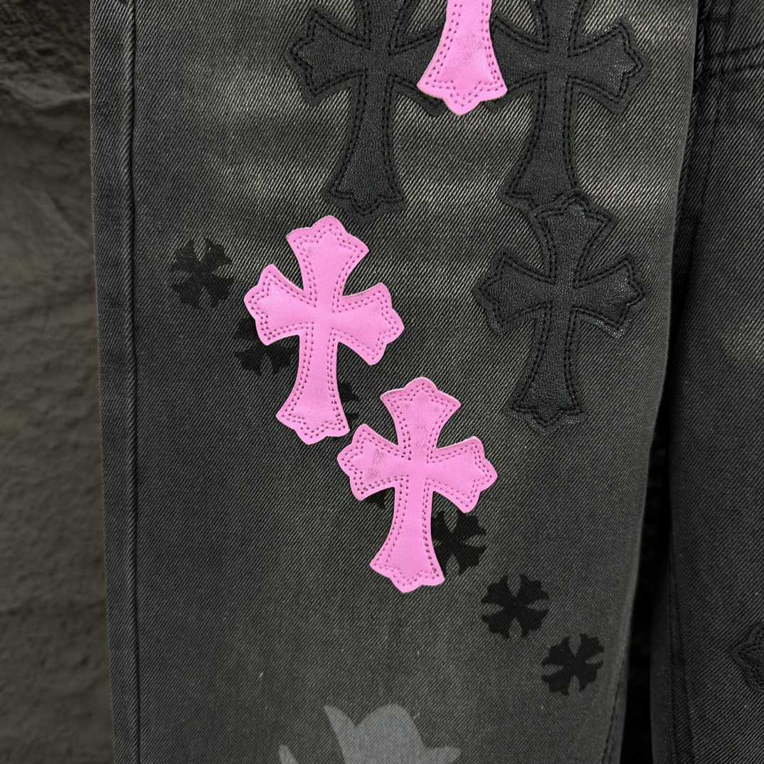 Chrome Hearts Straight Leg Jeans - EUR FASHION