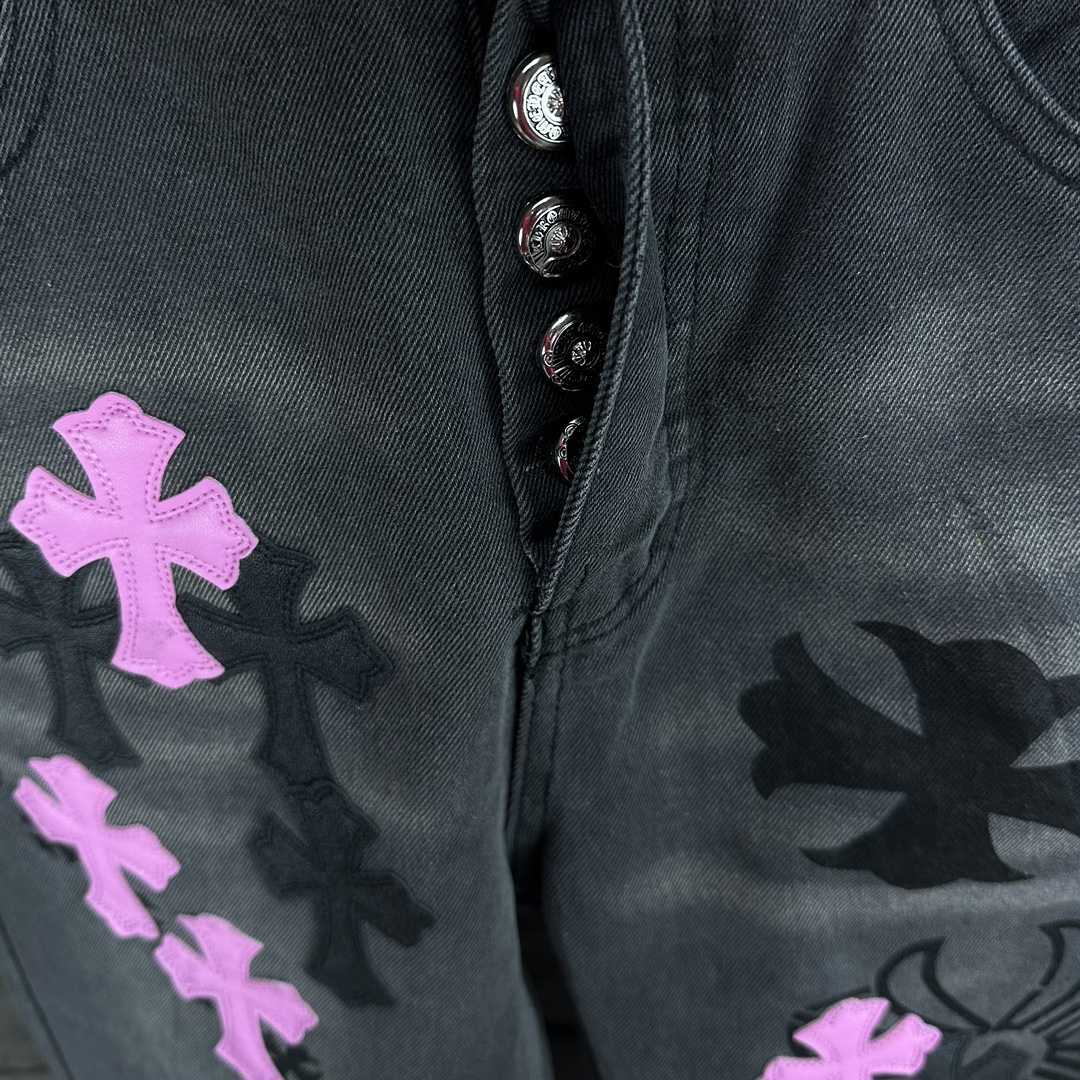 Chrome Hearts Straight Leg Jeans - EUR FASHION