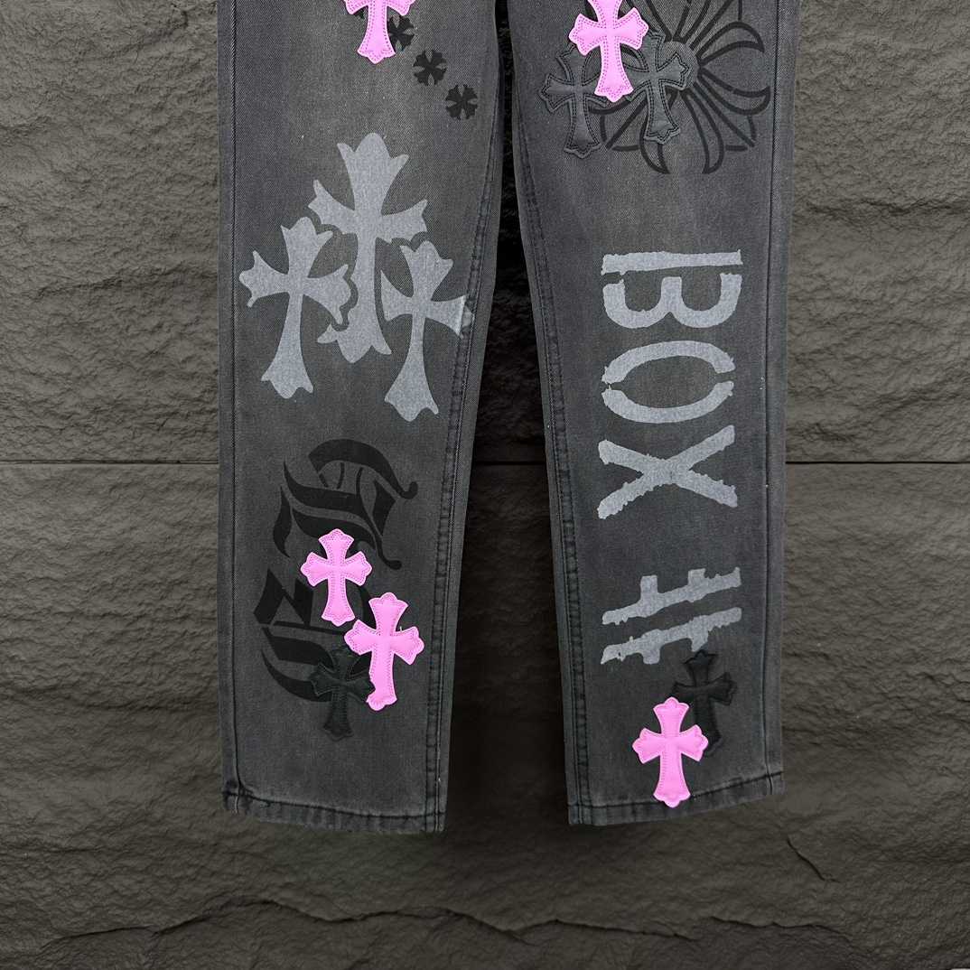 Chrome Hearts Straight Leg Jeans - EUR FASHION