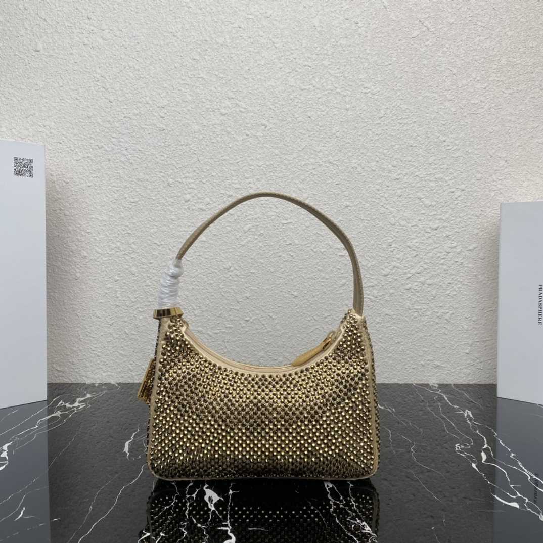 Prada Crystal Re-Edition 2000 Mini-bag  (23-13-5cm) - EUR FASHION