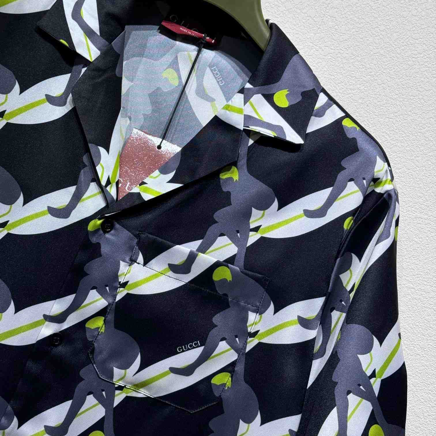 Gucci Printed Silk Bowling Shirt - EUR FASHION