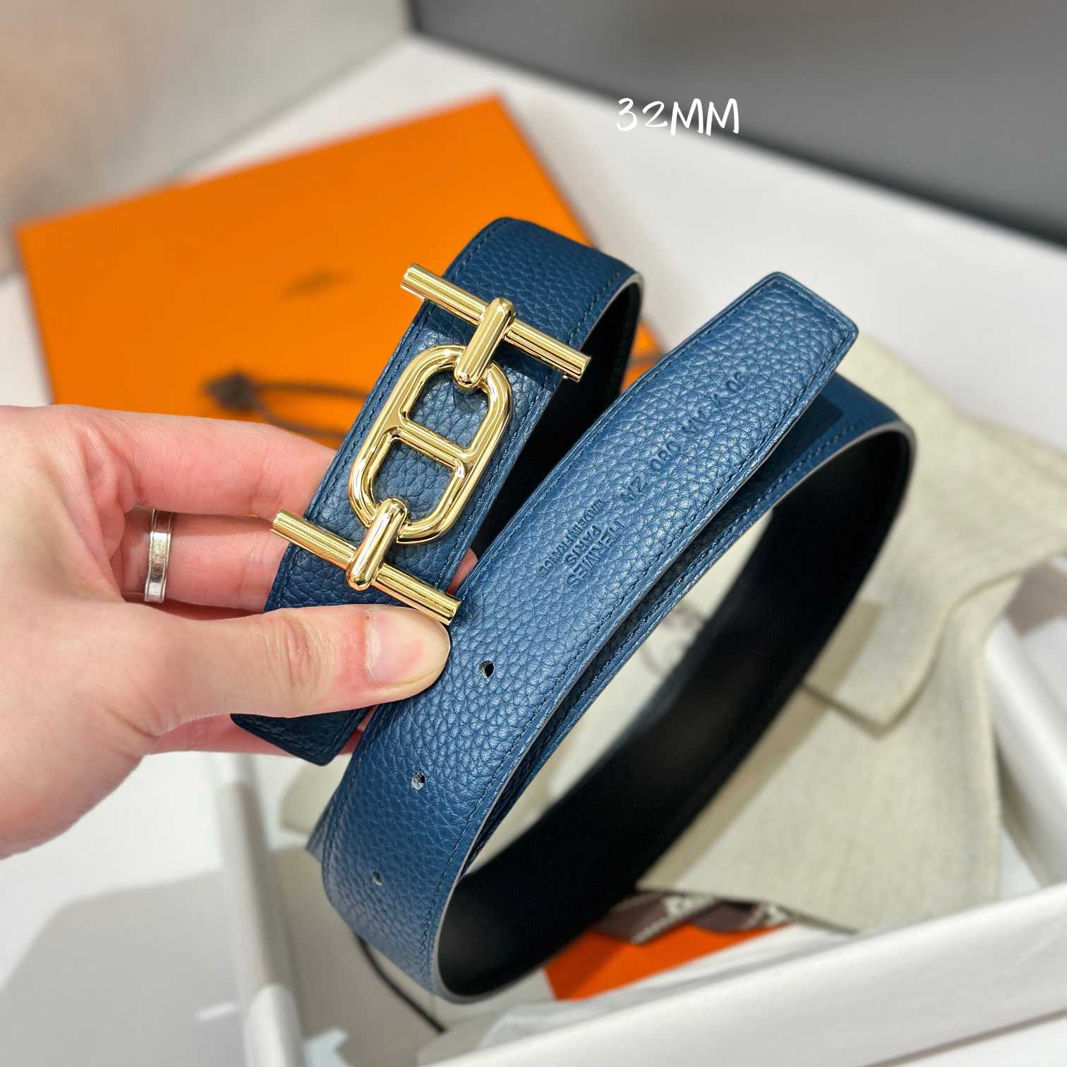 Hermes Ancre Buckle & Reversible Leather Strap 32mm - EUR FASHION