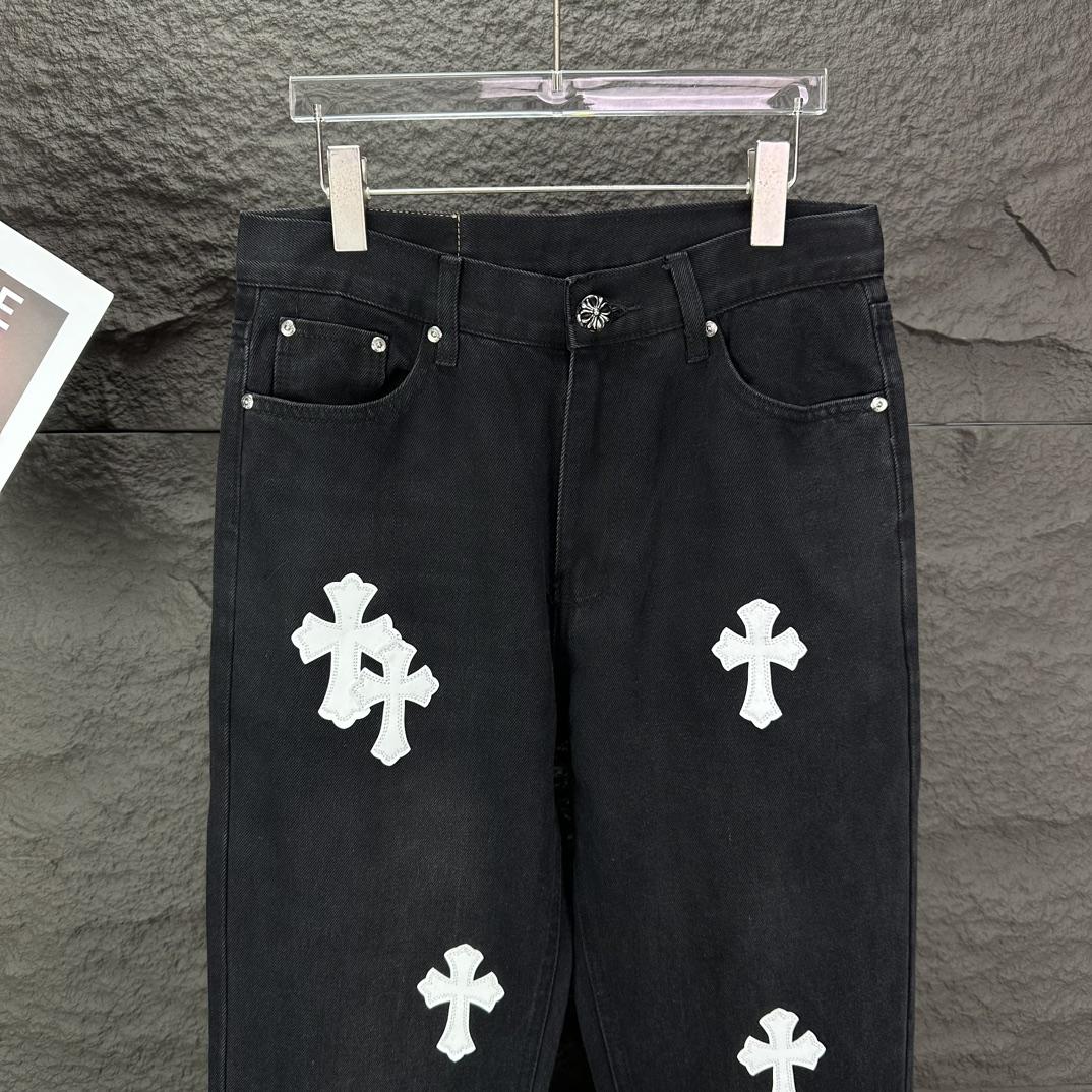 Chrome Hearts Straight Leg Jeans - EUR FASHION