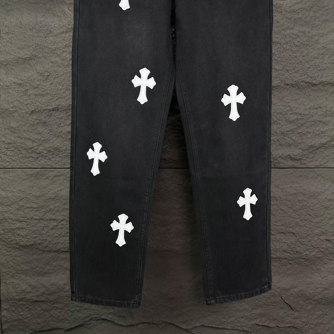 Chrome Hearts Straight Leg Jeans - EUR FASHION