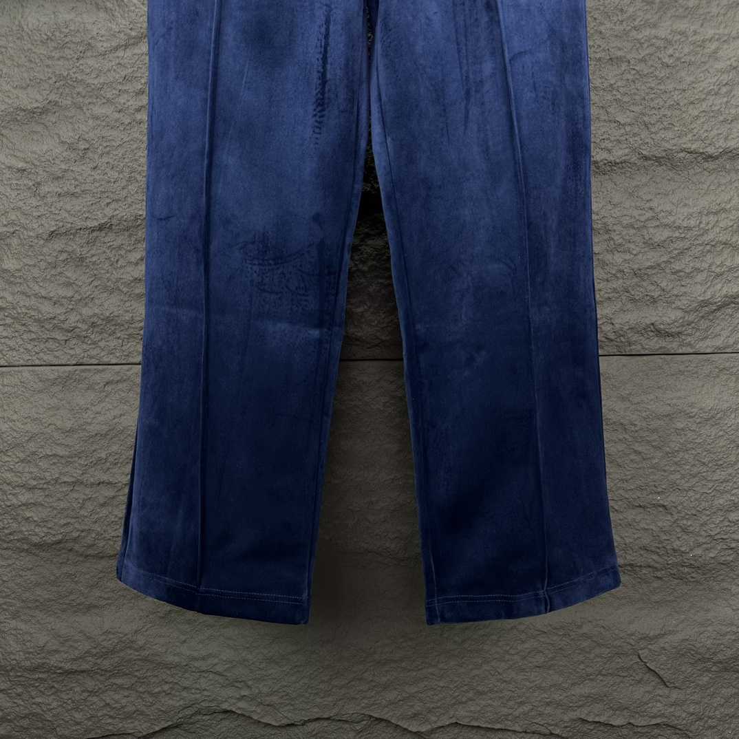 Celine Straight-Leg Logo-Embroidered Cotton-Blend Velour Track Pants - EUR FASHION