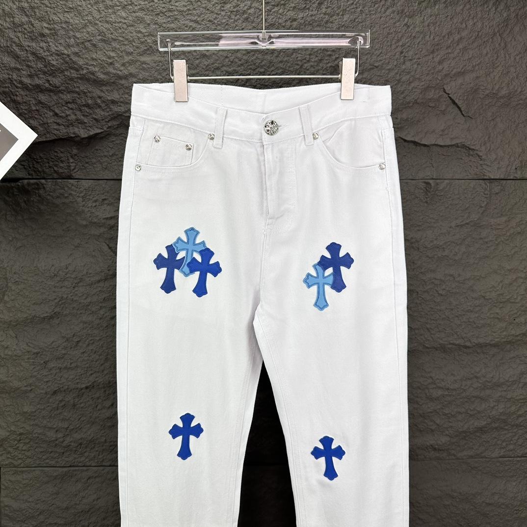 Chrome Hearts Straight Leg Jeans - EUR FASHION