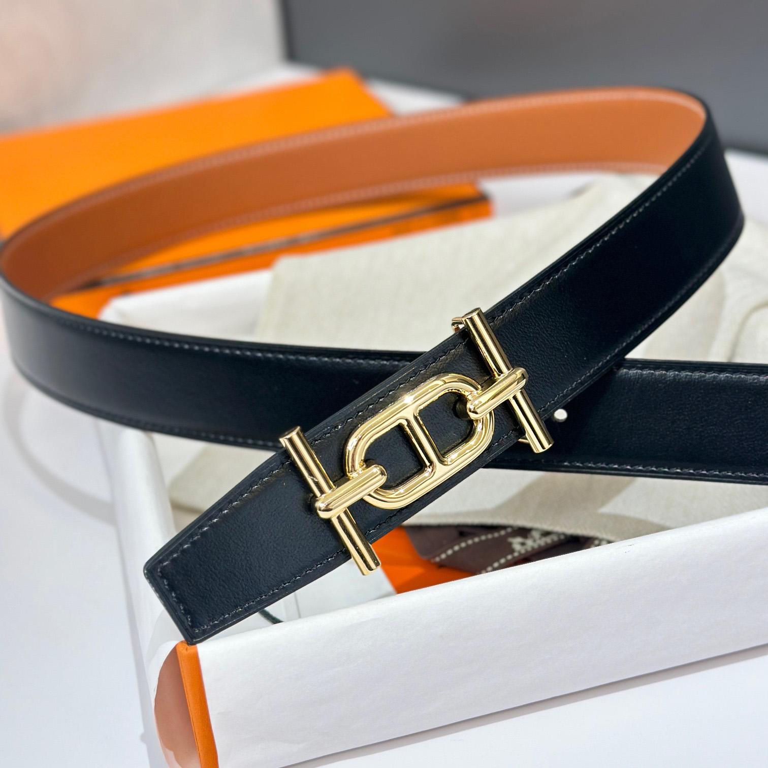 Hermes Ancre Buckle & Reversible Leather Strap 32mm - EUR FASHION