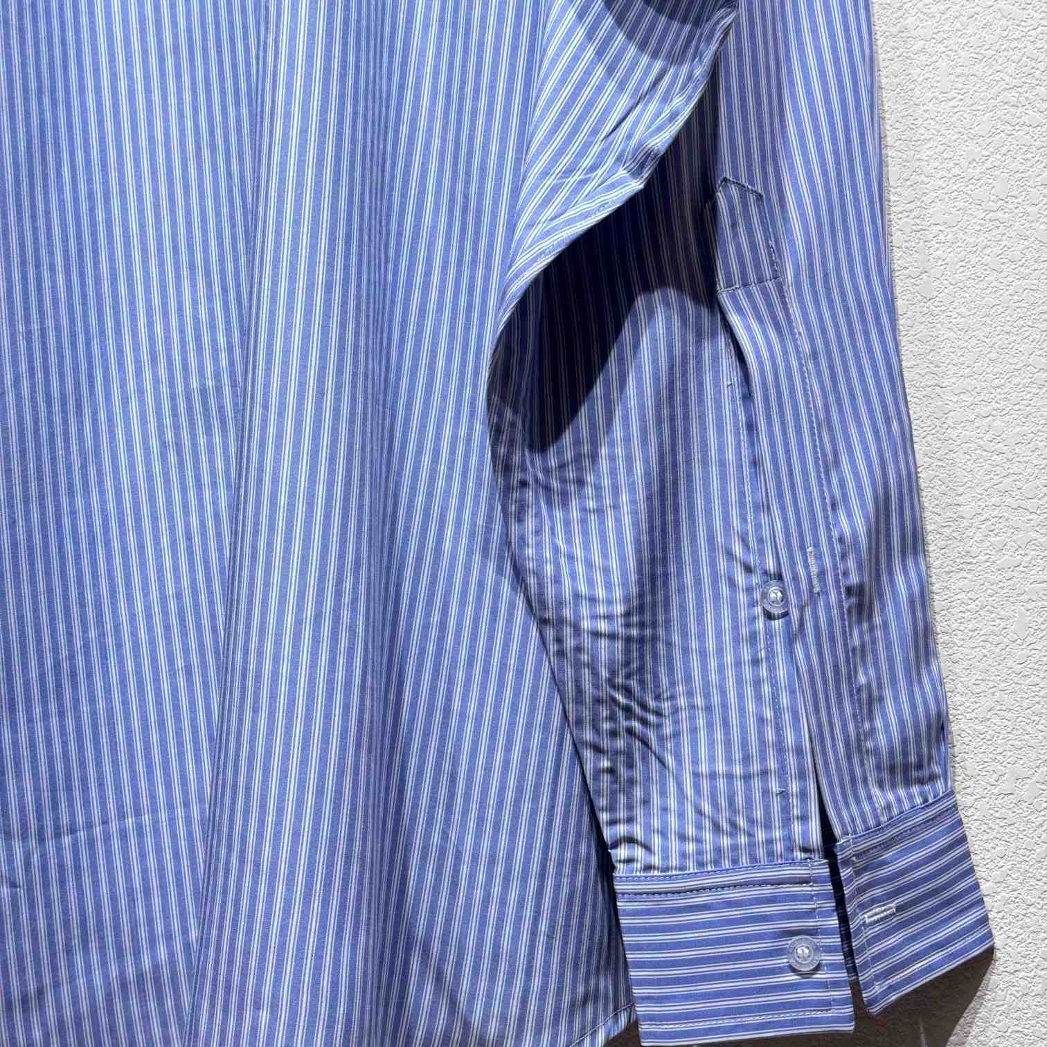 Balenciaga Fluid Shirt In Blue And White - EUR FASHION