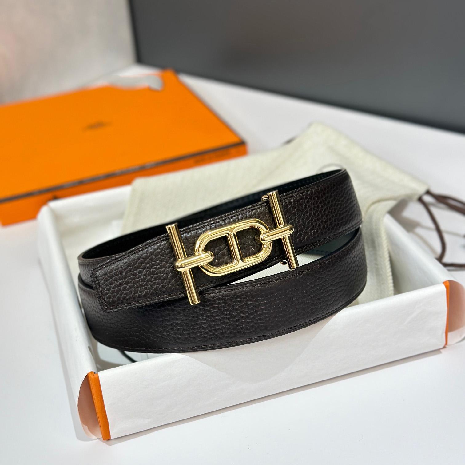 Hermes Ancre Buckle & Reversible Leather Strap 32mm - EUR FASHION