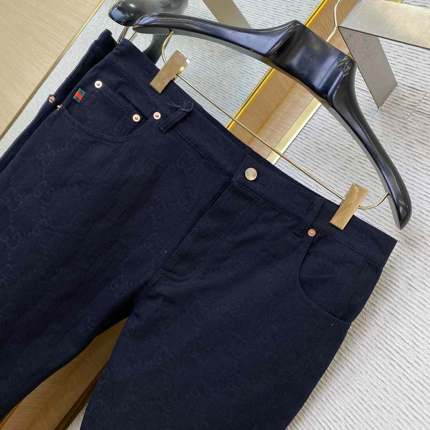 Gucci GG Denim Jacquard Jacket And Jeans - EUR FASHION