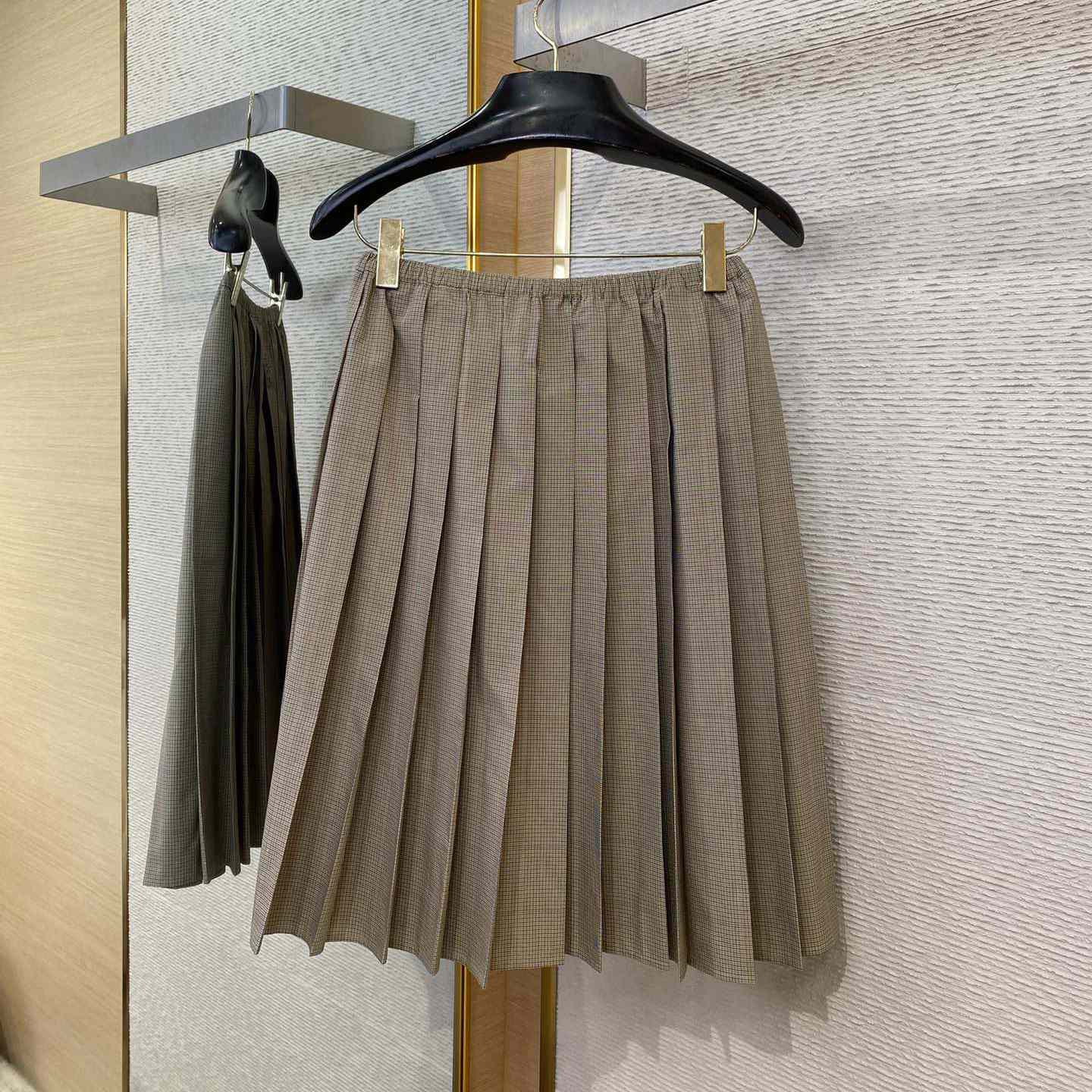 Miu Miu Technical Check Skirt - EUR FASHION