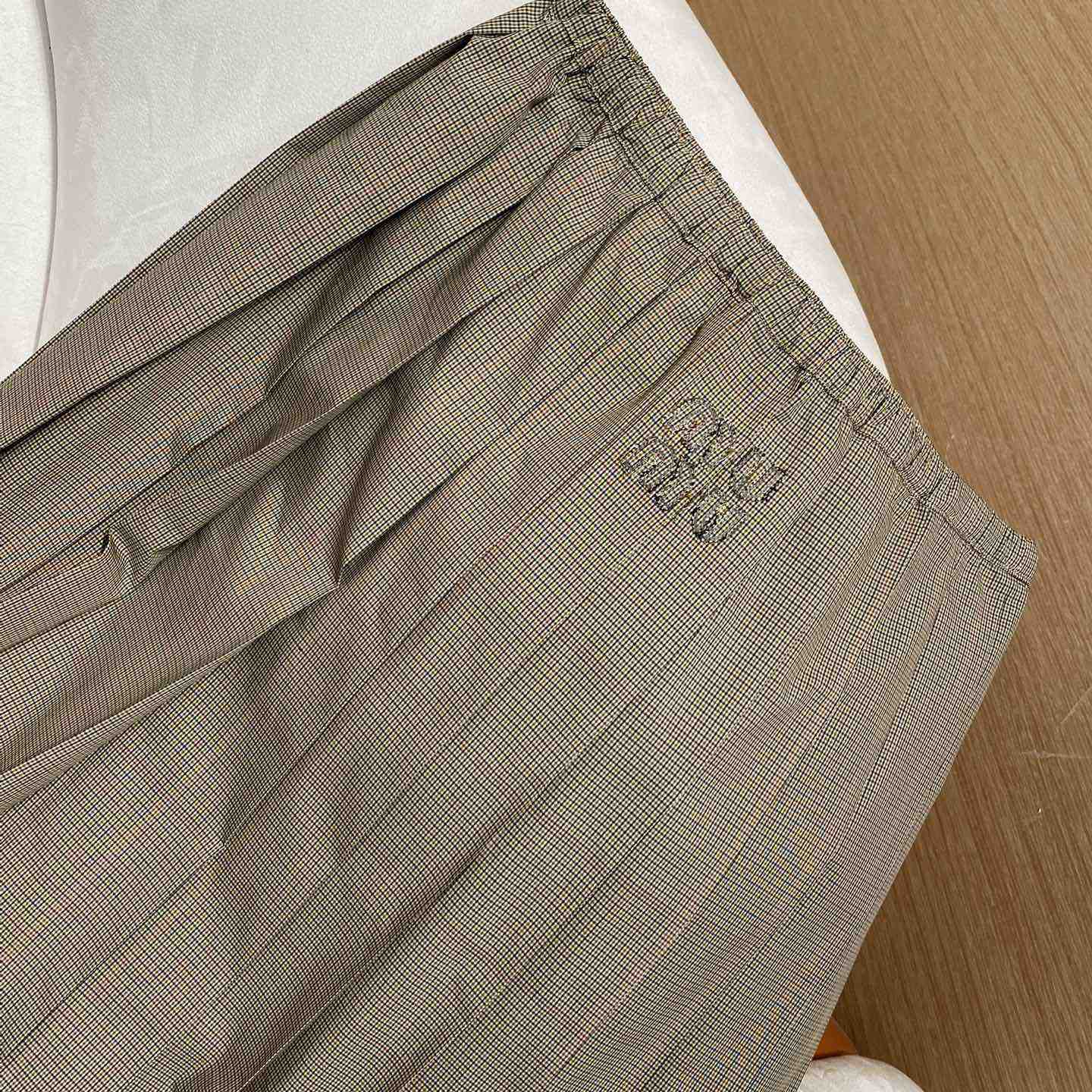 Miu Miu Technical Check Skirt - EUR FASHION
