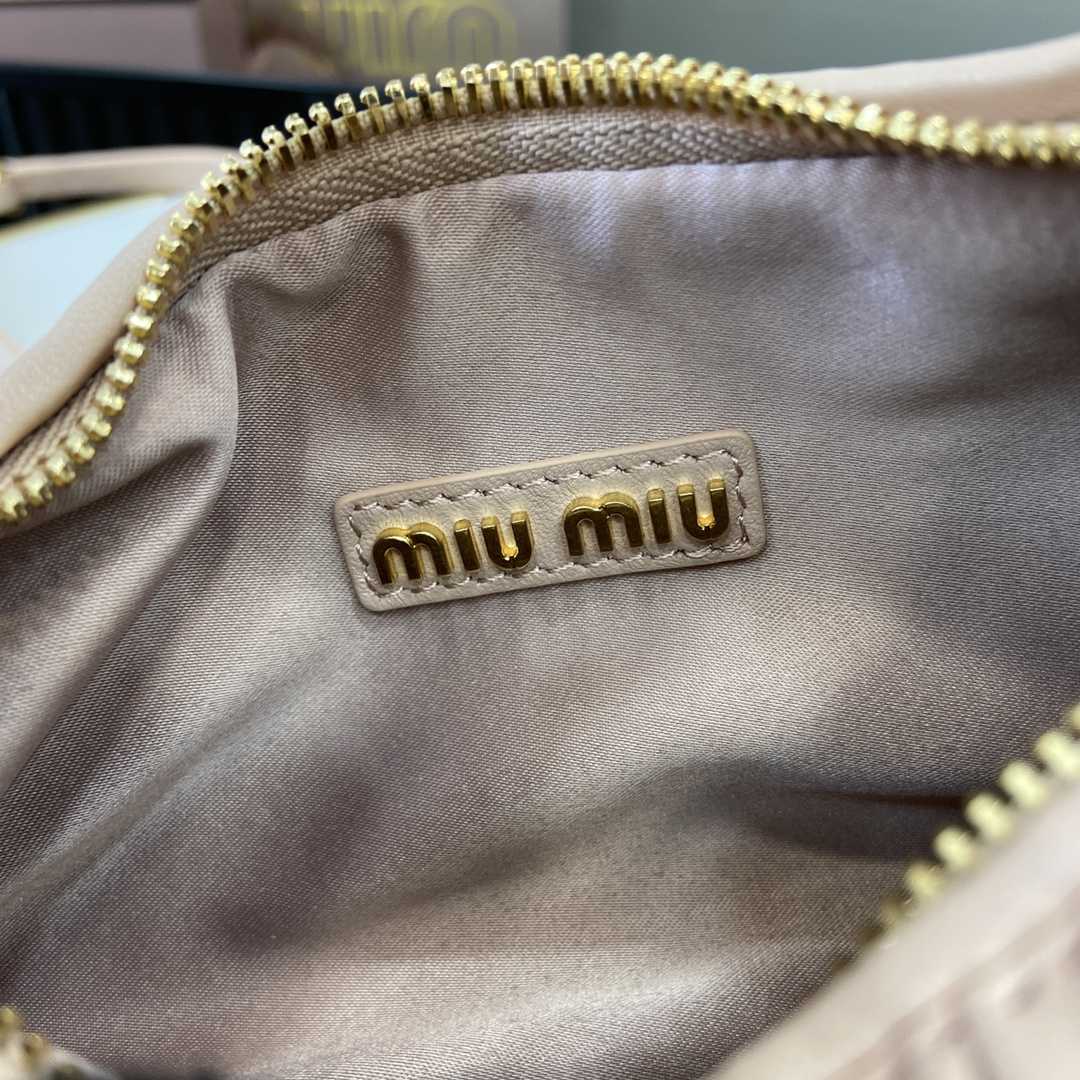 Miu Miu Wander Matelassé Nappa Leather Hobo Bag - EUR FASHION