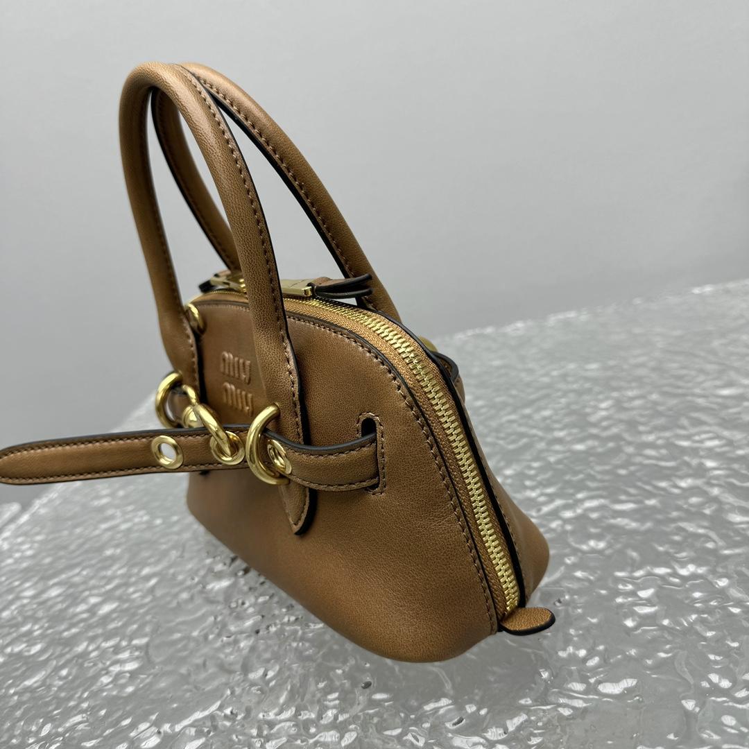 Miu Miu Aventure Leather Tote Bag (21x 8x 13cm) - EUR FASHION
