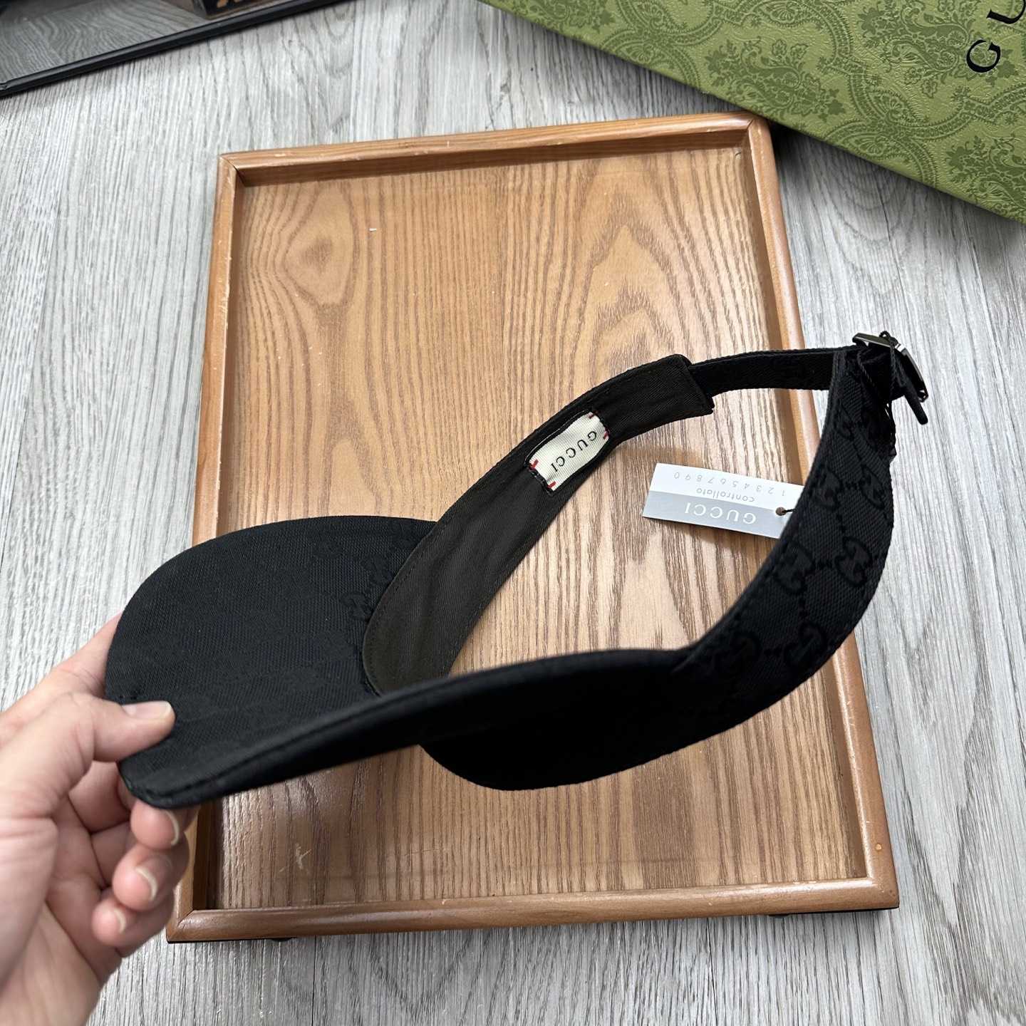 Gucci Original GG Canvas Visor With Web - EUR FASHION