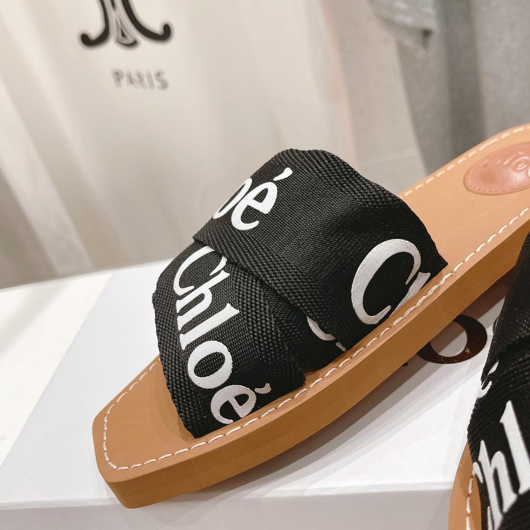 Chloe Woody Cloth Mules - EUR FASHION