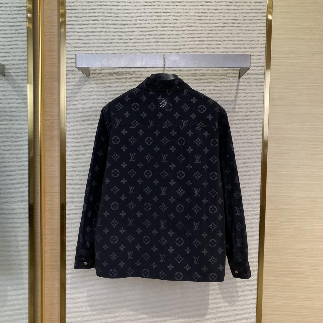 Louis Vuitton Monogram Moire Jacquard Silk Overshirt   1AGTGR - EUR FASHION