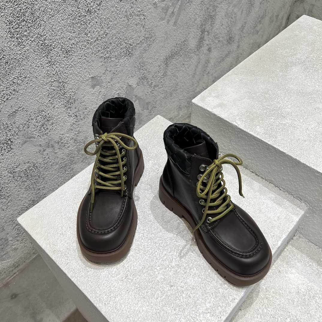 Bottega Veneta Haddock Lace-Up Ankle Boot - EUR FASHION