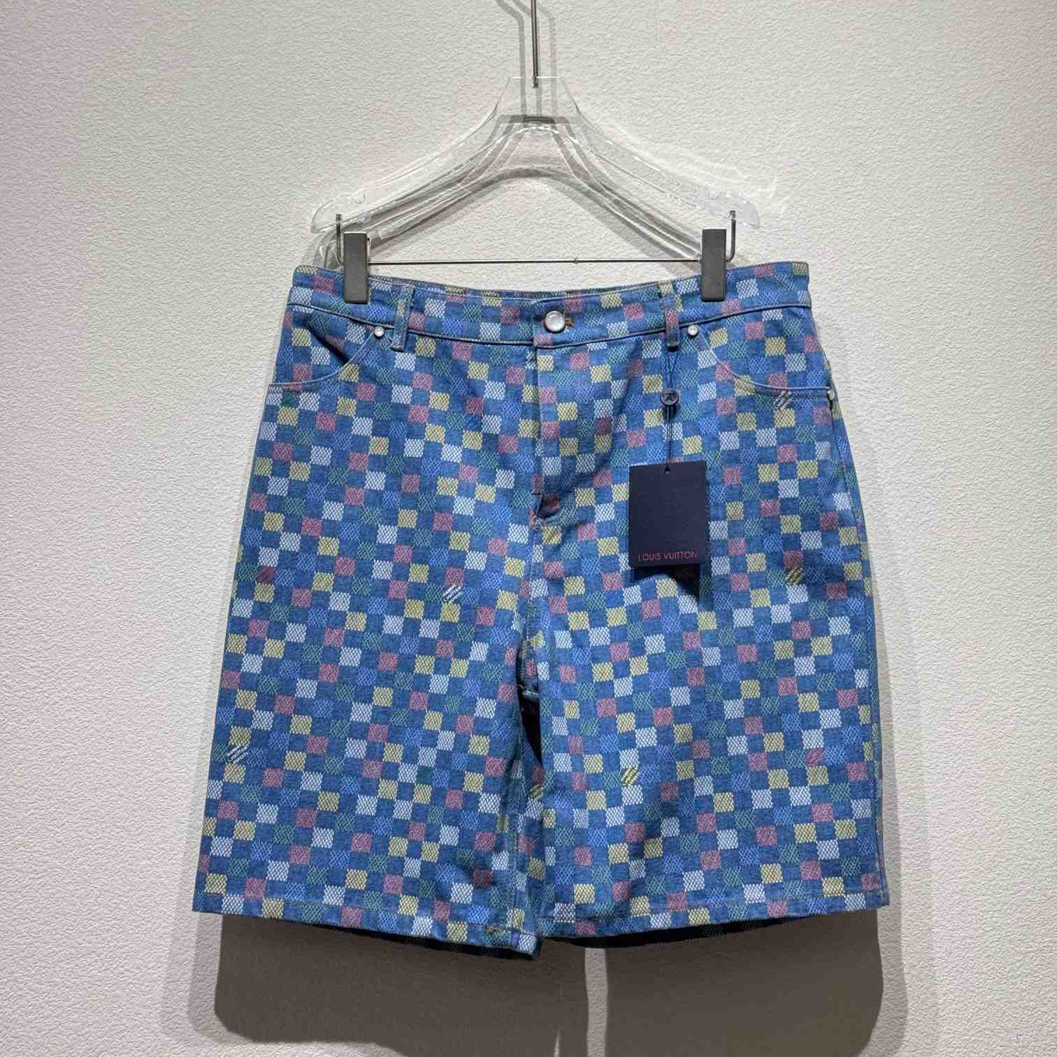 Louis Vuitton Damier Denim Shorts - EUR FASHION