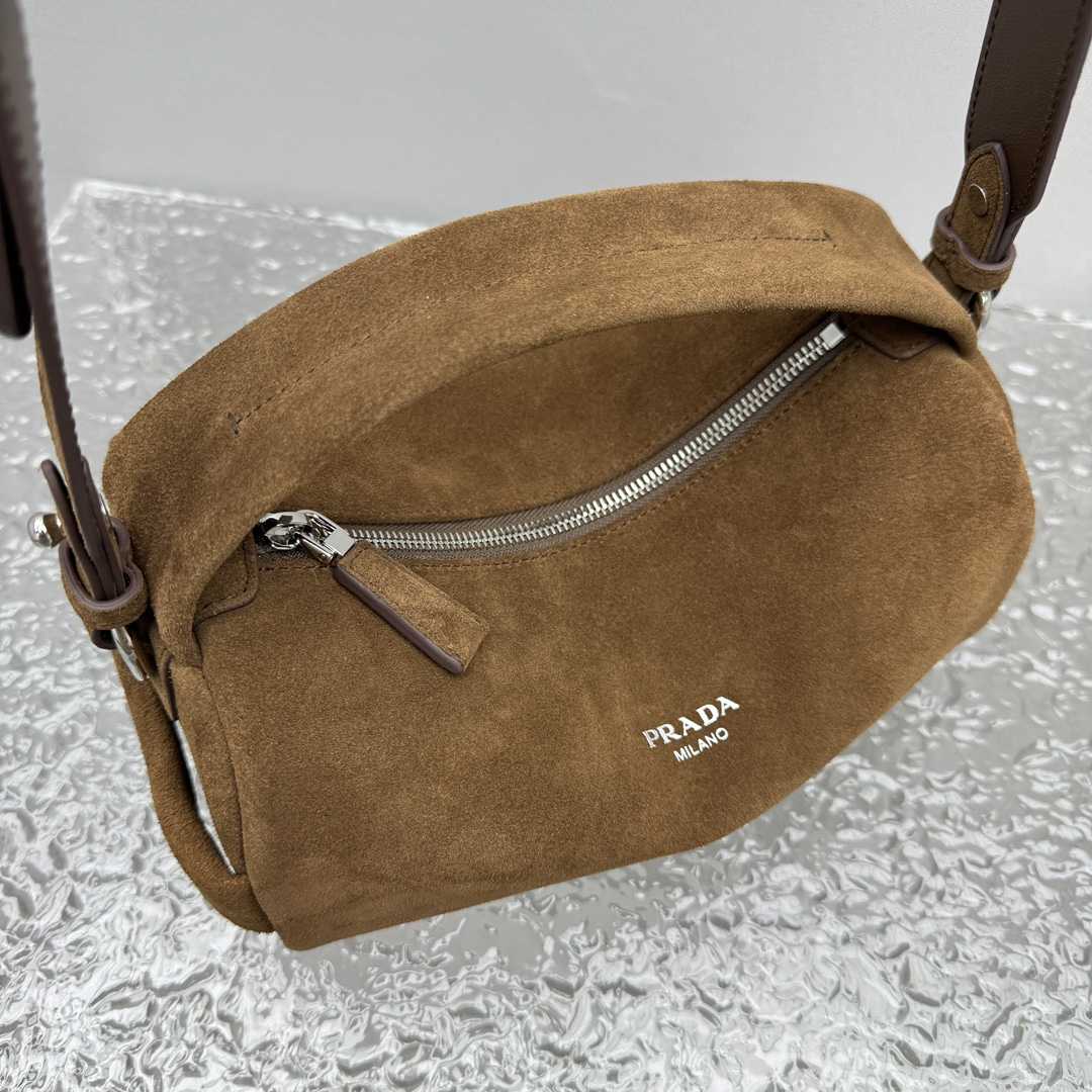 Prada Suede Shoulder Bag - EUR FASHION