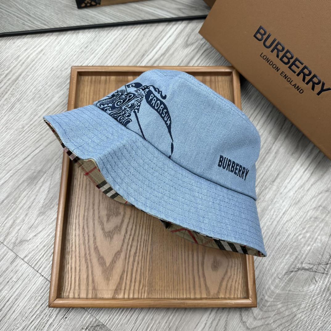 Burberry Denim Bucket Hat  - EUR FASHION