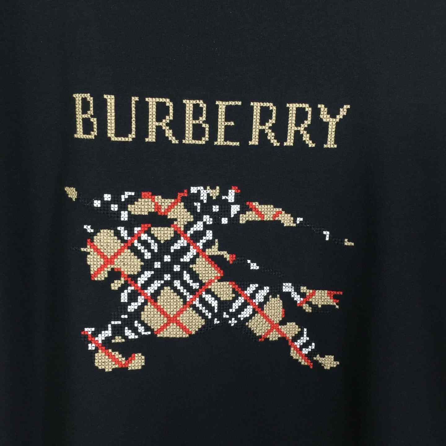 Burberry Cross Stitch EKD​ Cotton T-shirt - EUR FASHION