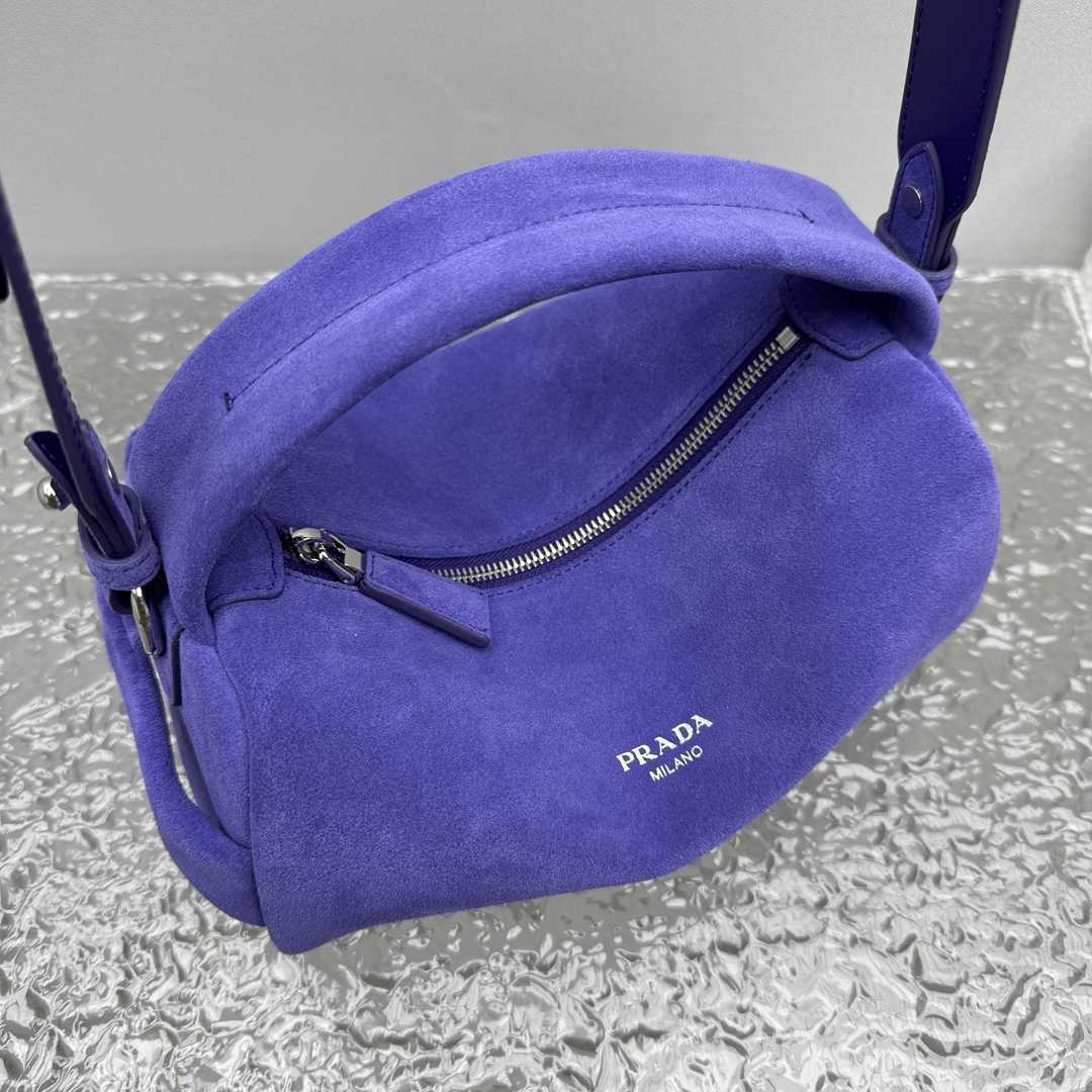 Prada Suede Shoulder Bag - EUR FASHION