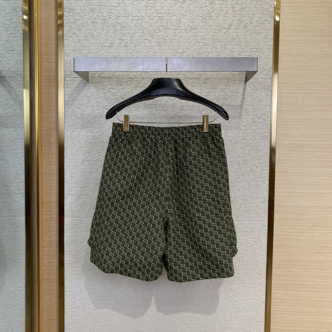 Gucci Cotton Jacquard Shorts With GG Shadow - EUR FASHION