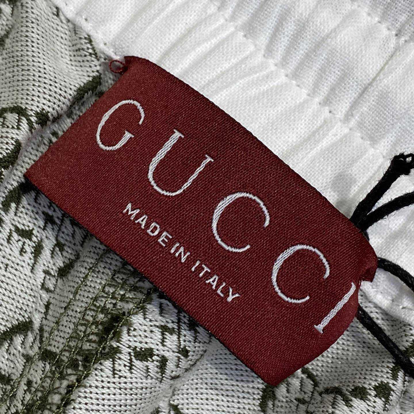 Gucci Cotton Jacquard Shorts With GG Shadow - EUR FASHION