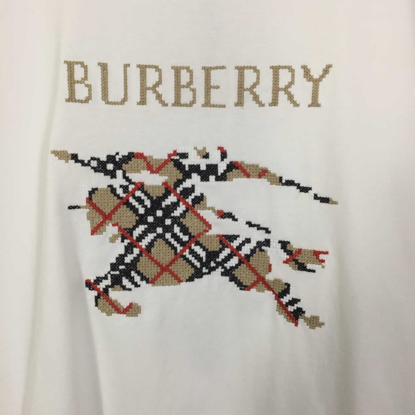 Burberry Cross Stitch EKD​ Cotton T-shirt - EUR FASHION