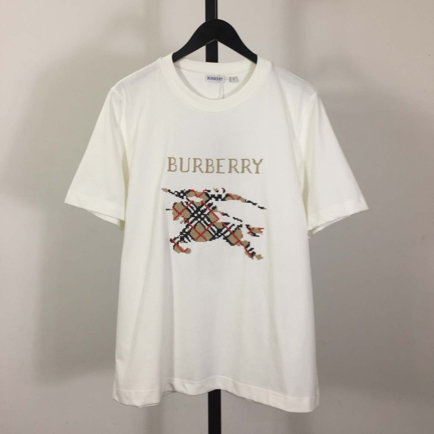 Burberry Cross Stitch EKD​ Cotton T-shirt - EUR FASHION