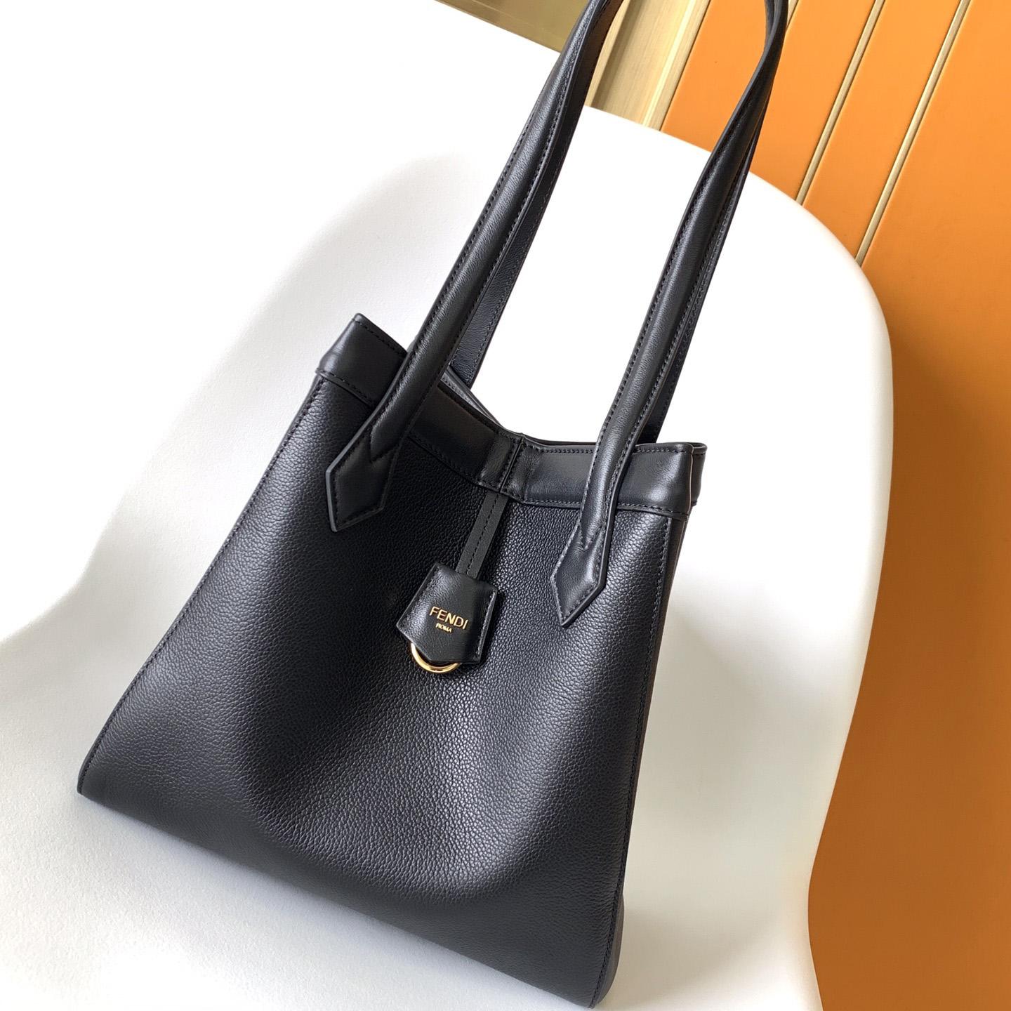 Fendi Origami Medium Black Leather Bag  - EUR FASHION