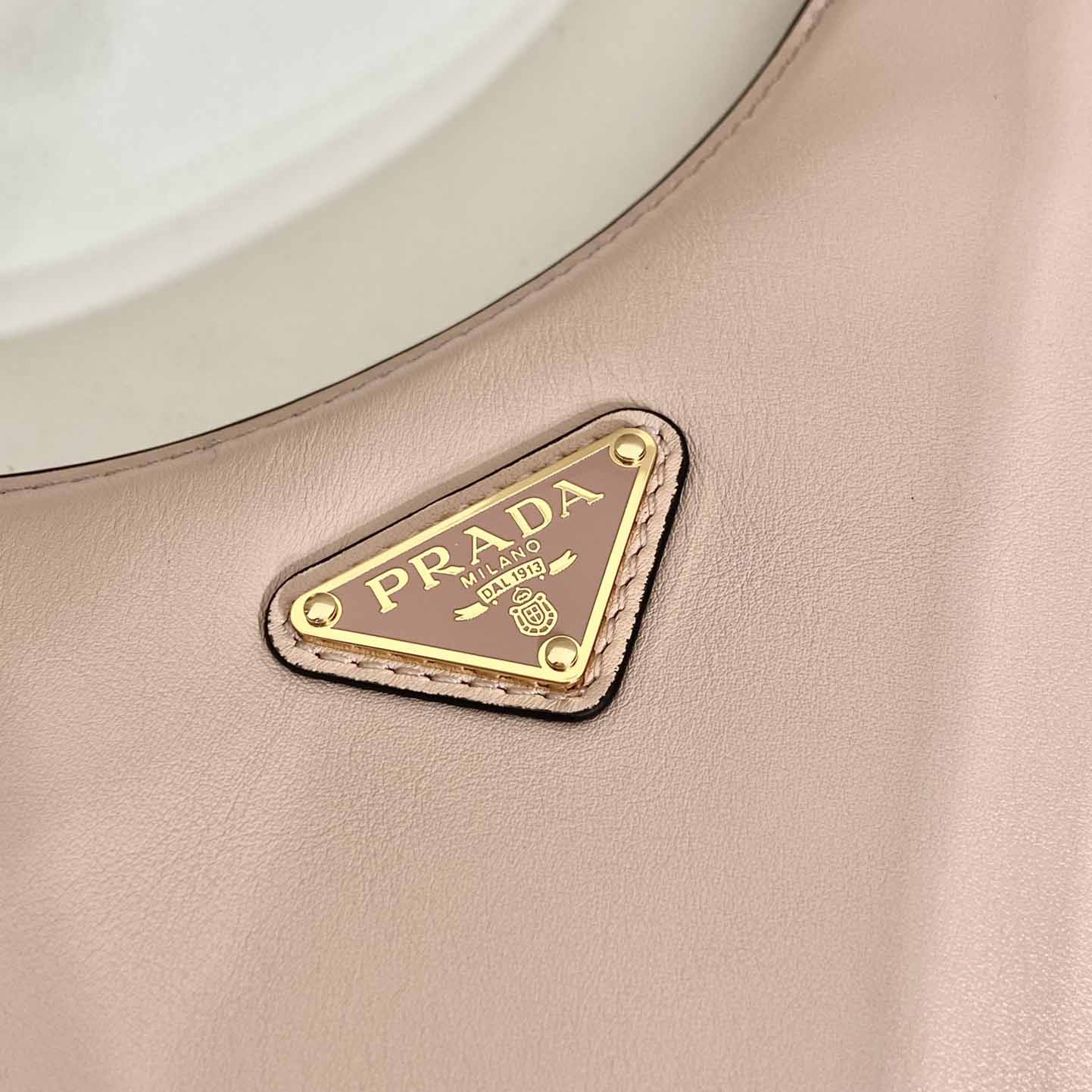 Prada Arqué Small Leather Shoulder Bag - EUR FASHION