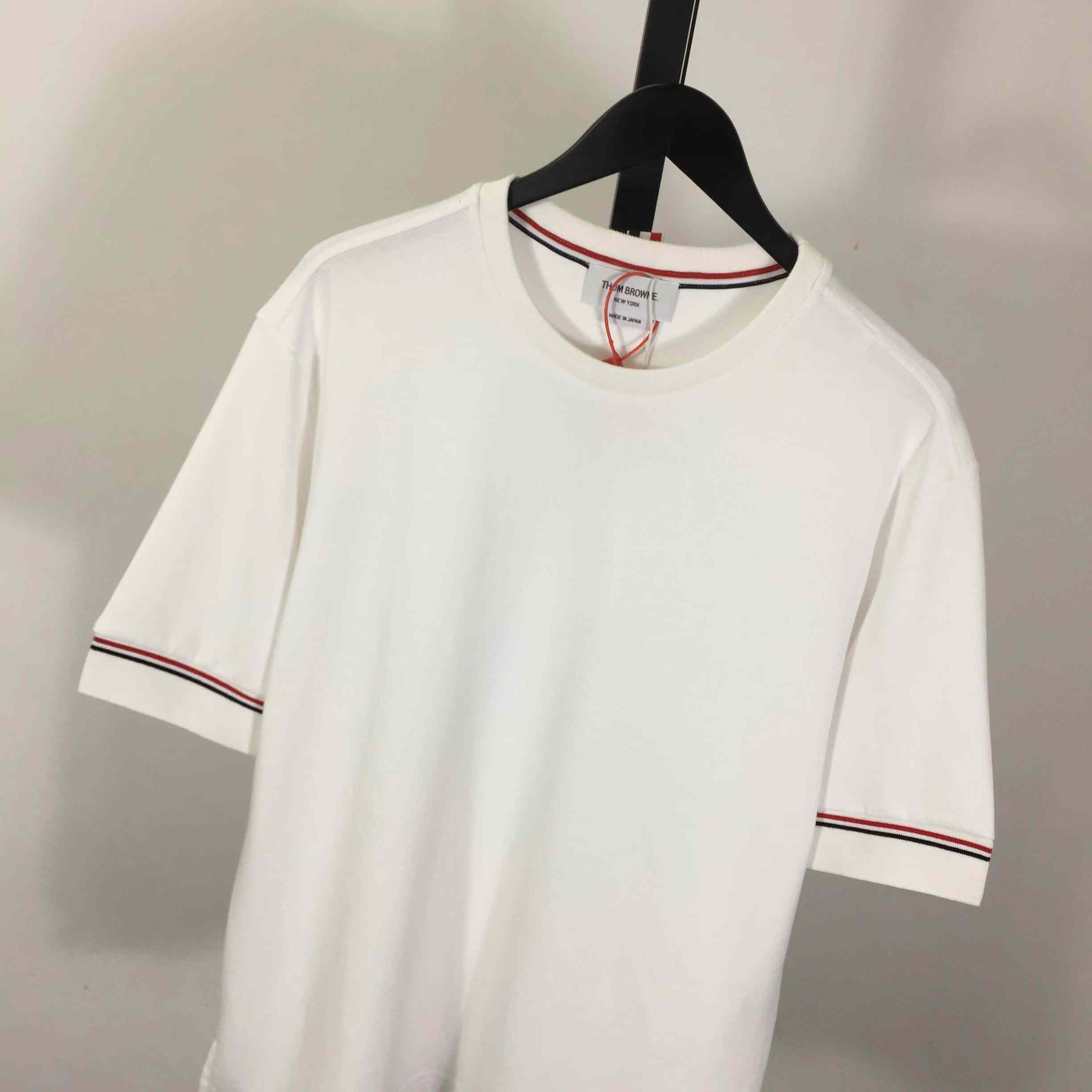 Thom Browne Cotton Rugby Short Sleeve Tee - EUR FASHION