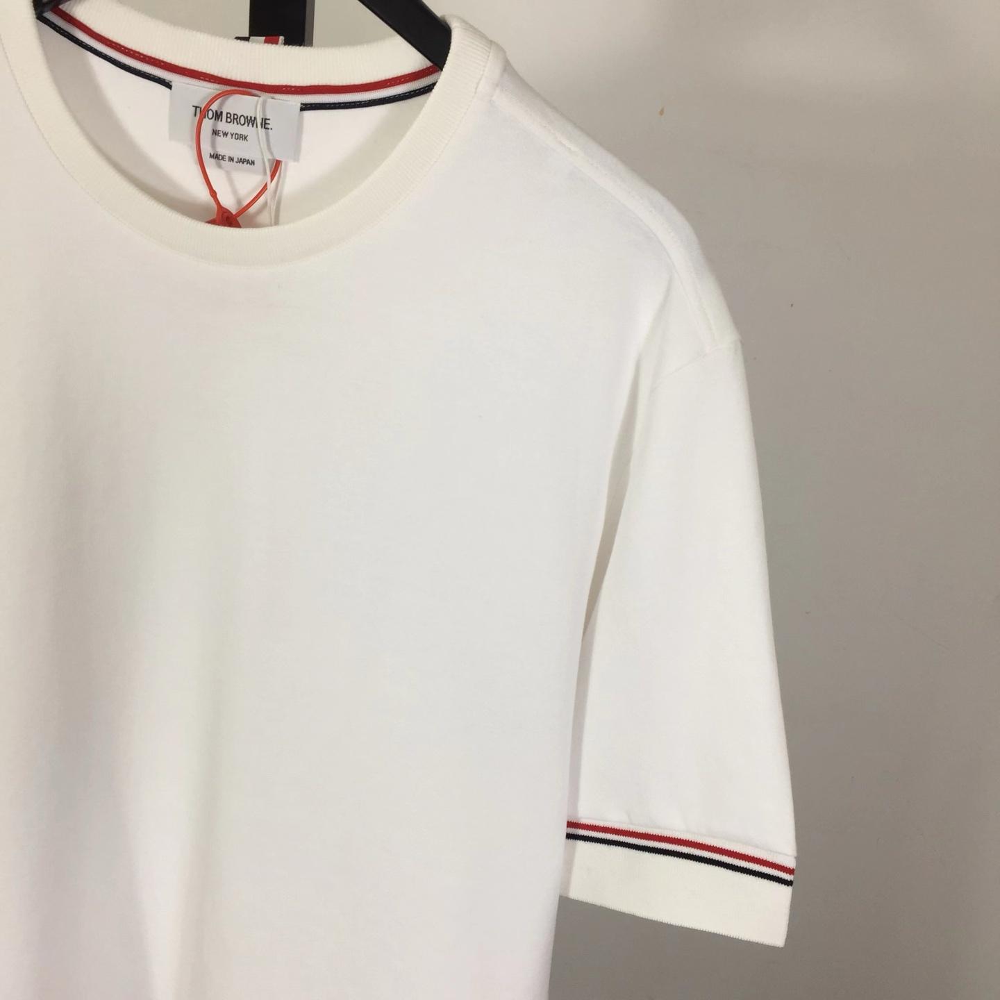 Thom Browne Cotton Rugby Short Sleeve Tee - EUR FASHION