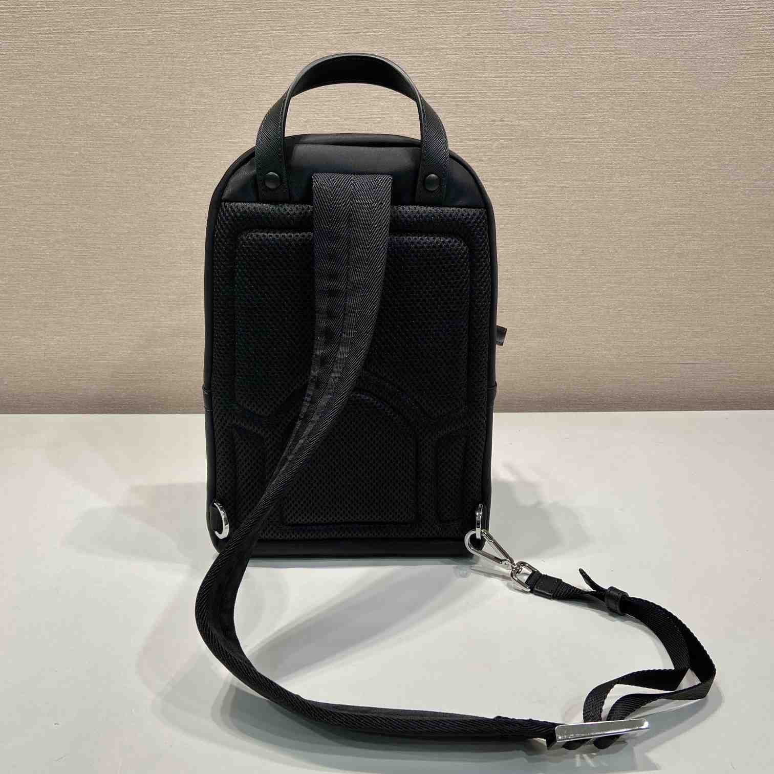Prada Re-Nylon And Saffiano Leather Backpack   - EUR FASHION