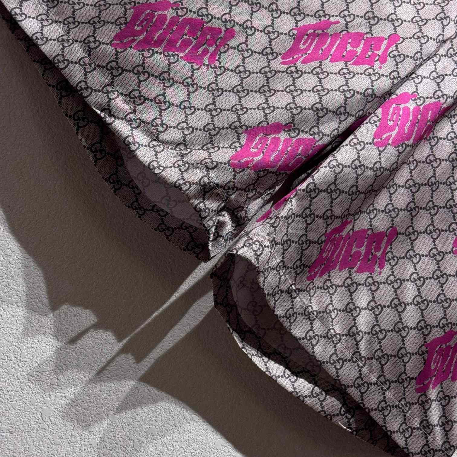 Gucci Printed Silk Twill Shorts - EUR FASHION