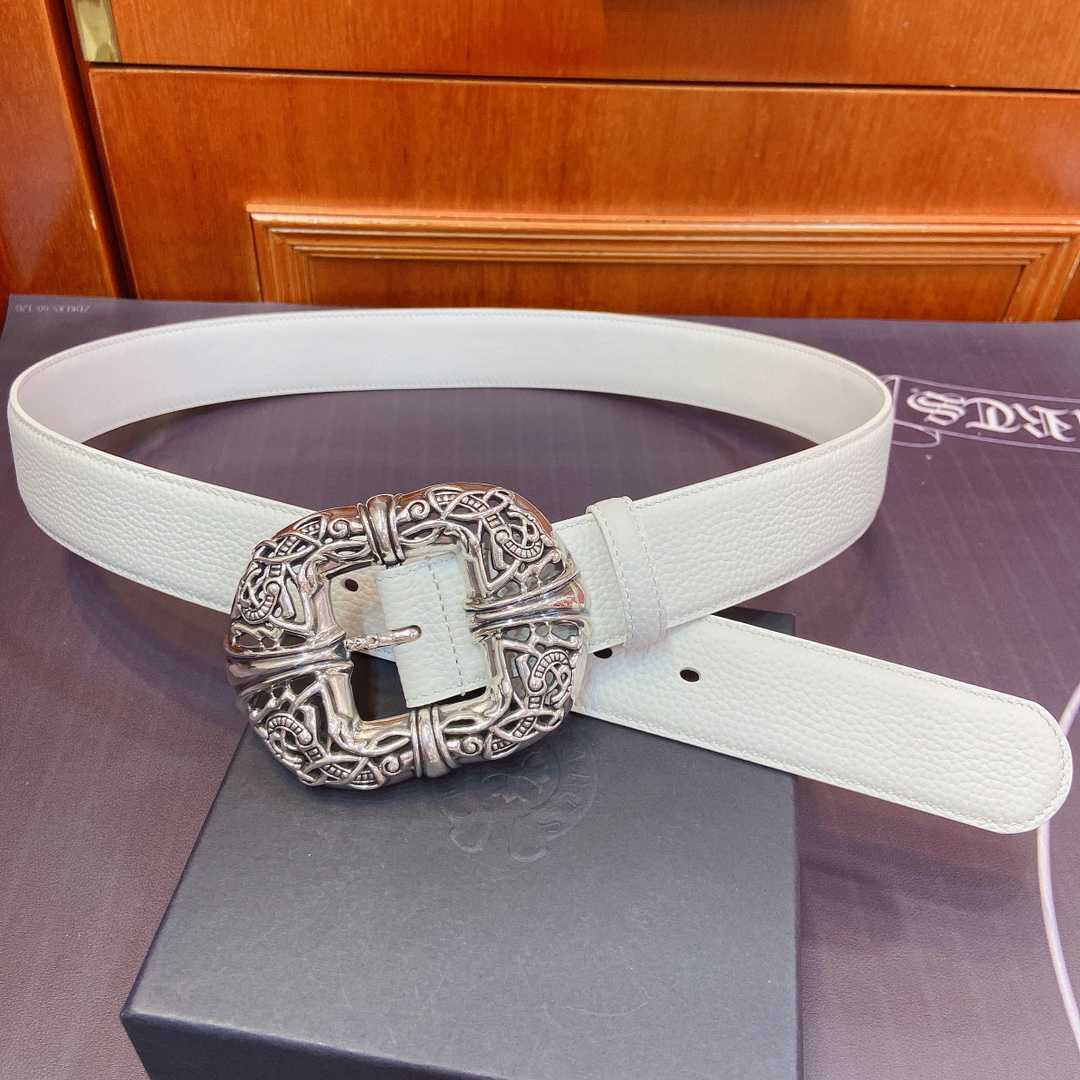 Chrome Hearts Leather Belt   - EUR FASHION