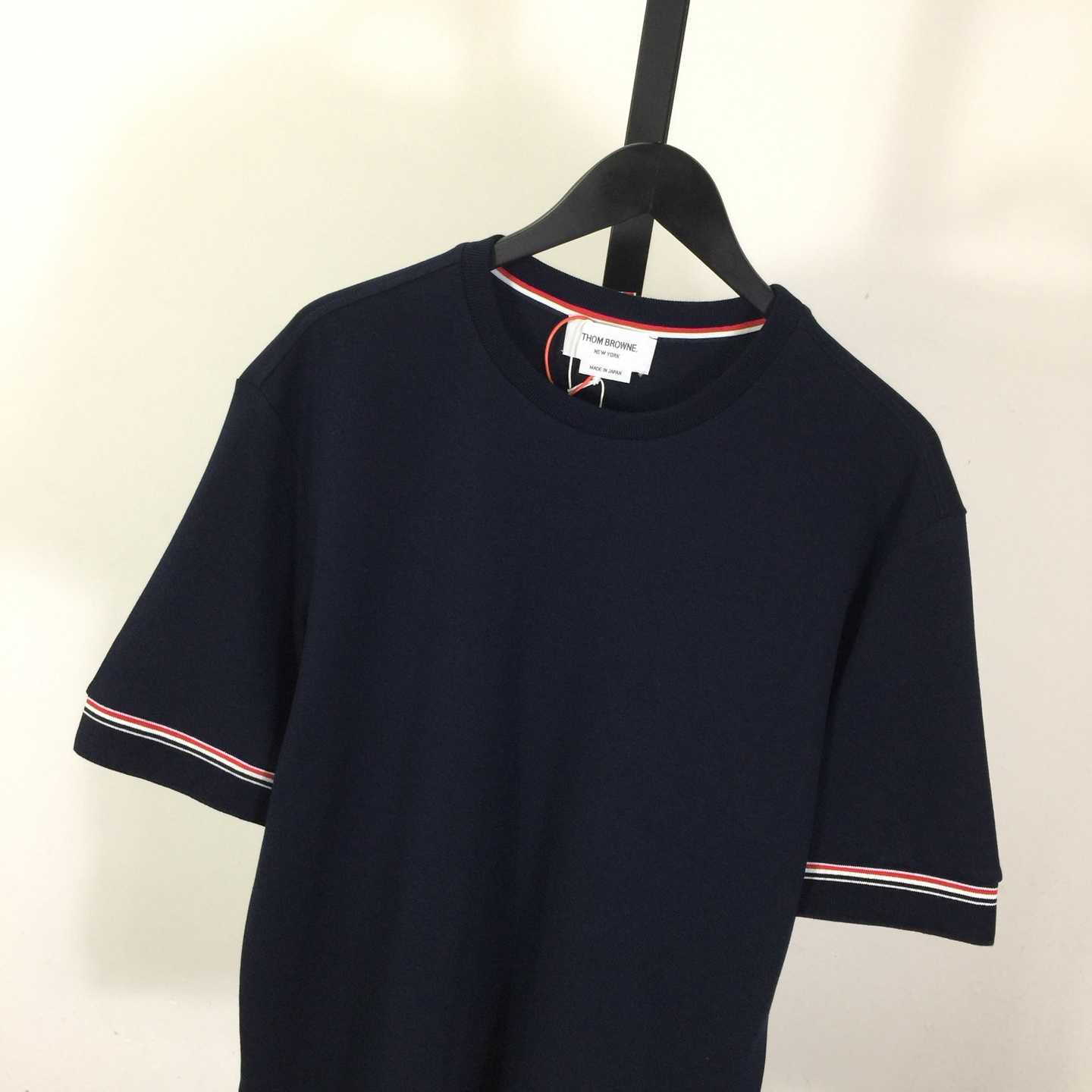 Thom Browne Cotton Rugby Short Sleeve Tee - EUR FASHION