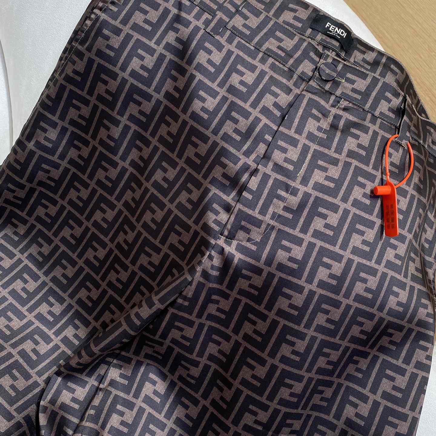 Fendi Brown Silk Short - EUR FASHION