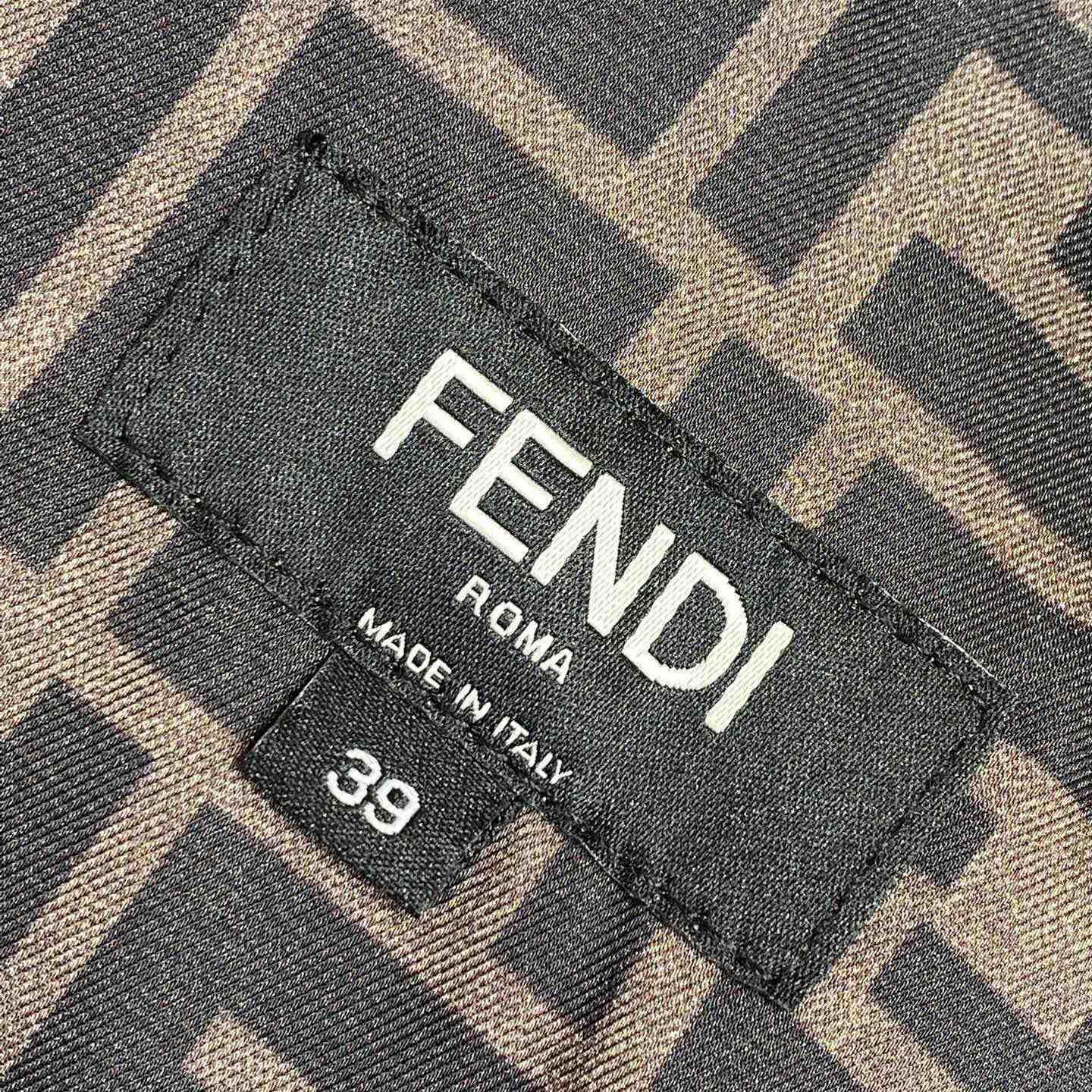Fendi Brown Silk Short - EUR FASHION