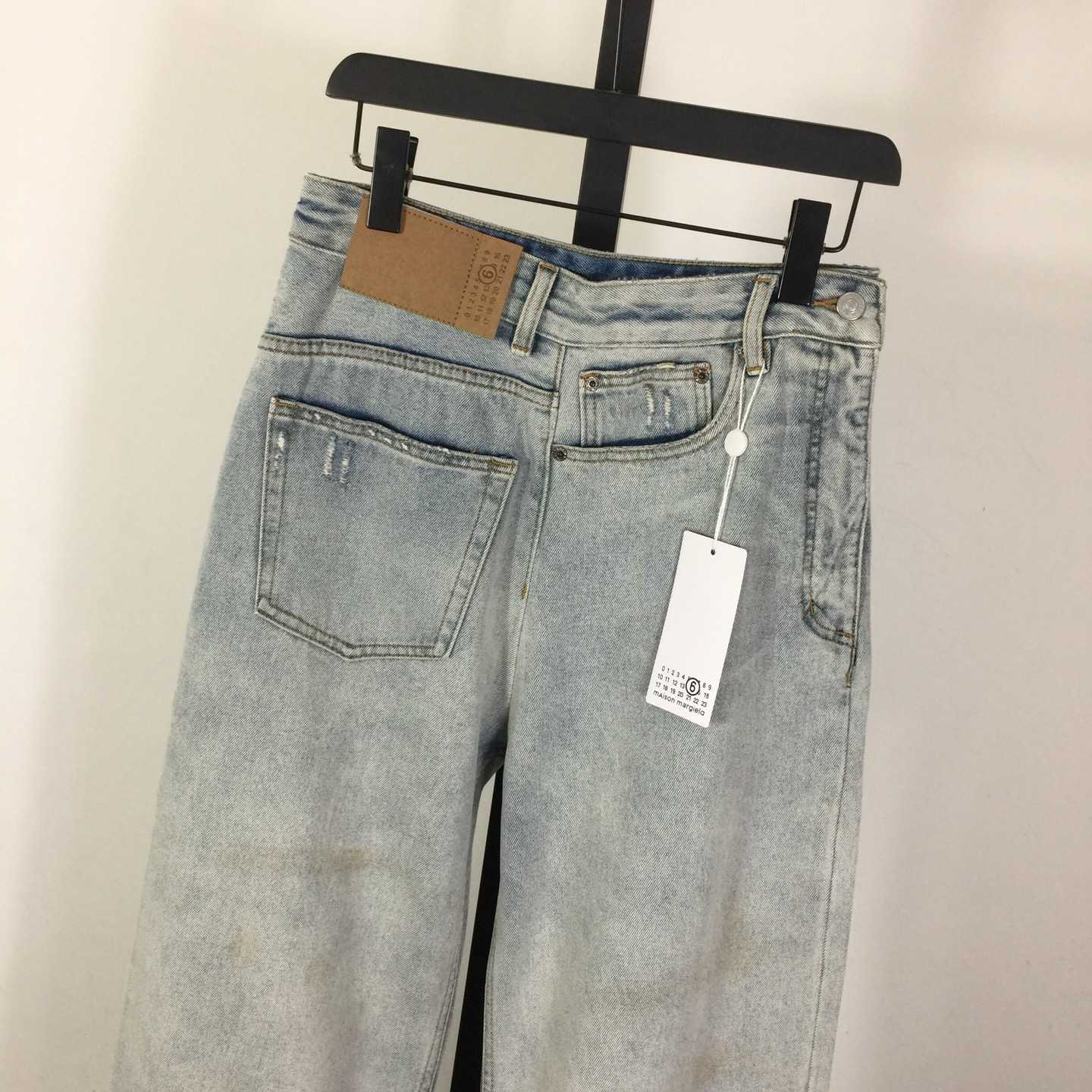 MM6 Maison Margiela Twist Wide Leg Jeans - EUR FASHION